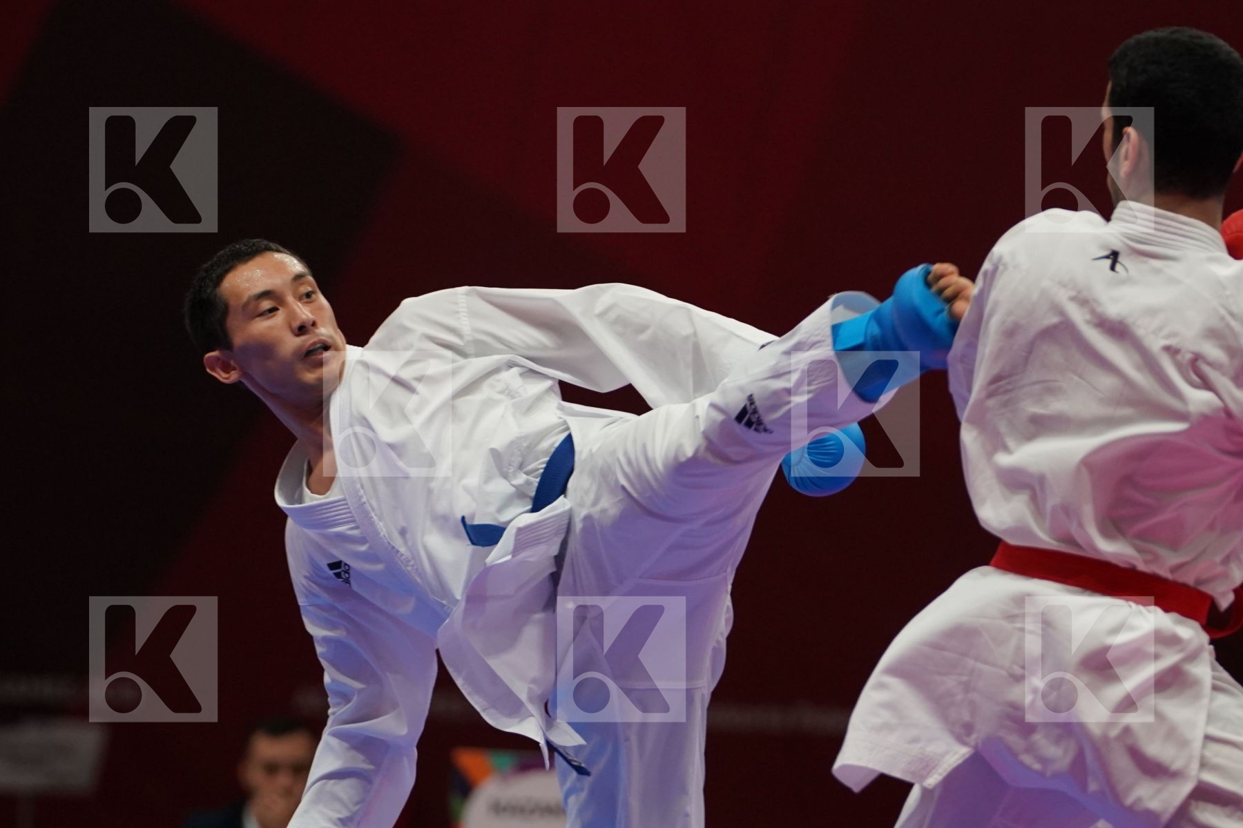 ALI ABDULAZIZ (KUWAIT) vs DIDAR AMIRALI (KAZAKHSTAN) in Senior Kumite -67 Kg - Final
