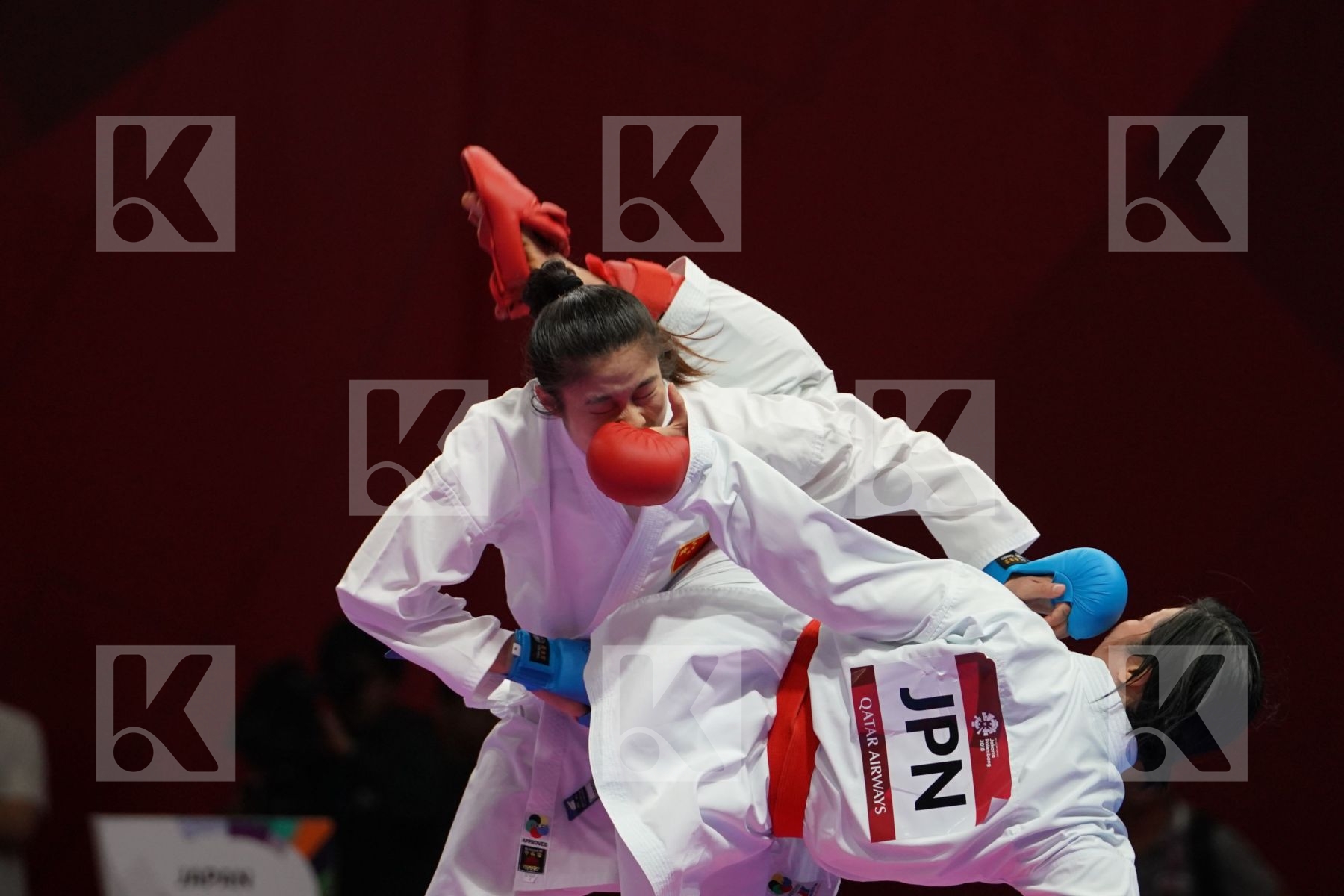 KAYO SOMEYA (JAPAN) vs LINGLING TANG (CHINA) in Senior Kumite Ð 68 Kg - Qualification