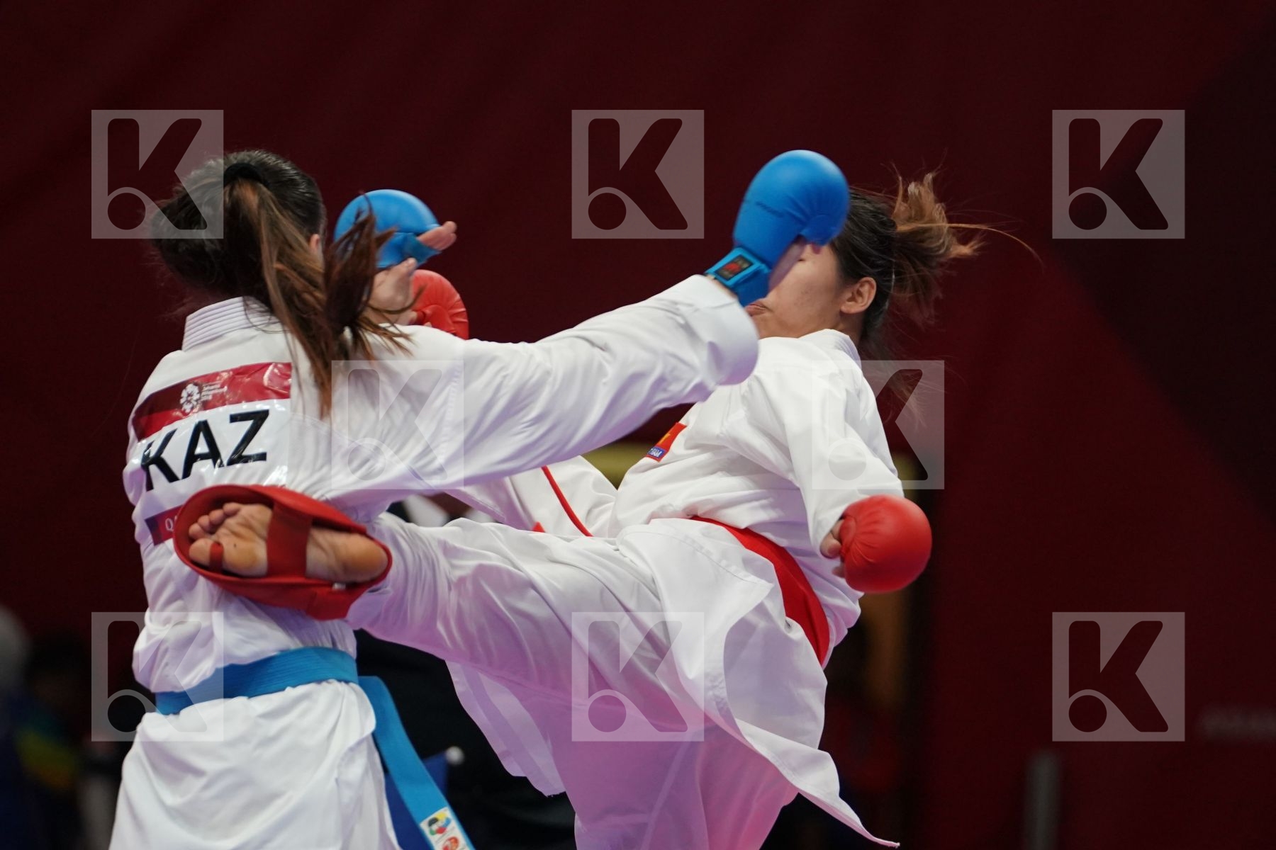 THI NGOAN NGUYEN (VIETNAM) vs GUZALIYA GAFUROVA (KAZAKHSTAN) in Senior Kumite Ð 68 Kg - Qualification