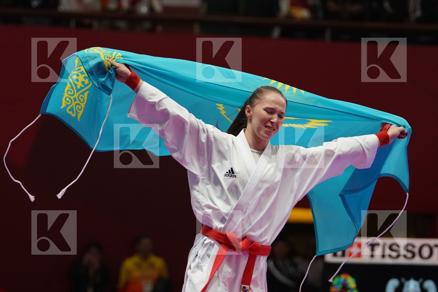 GUZALIYA GAFUROVA (KAZAKHSTAN) vs LINGLING TANG (CHINA) in Senior Kumite Ð 68 Kg - final
