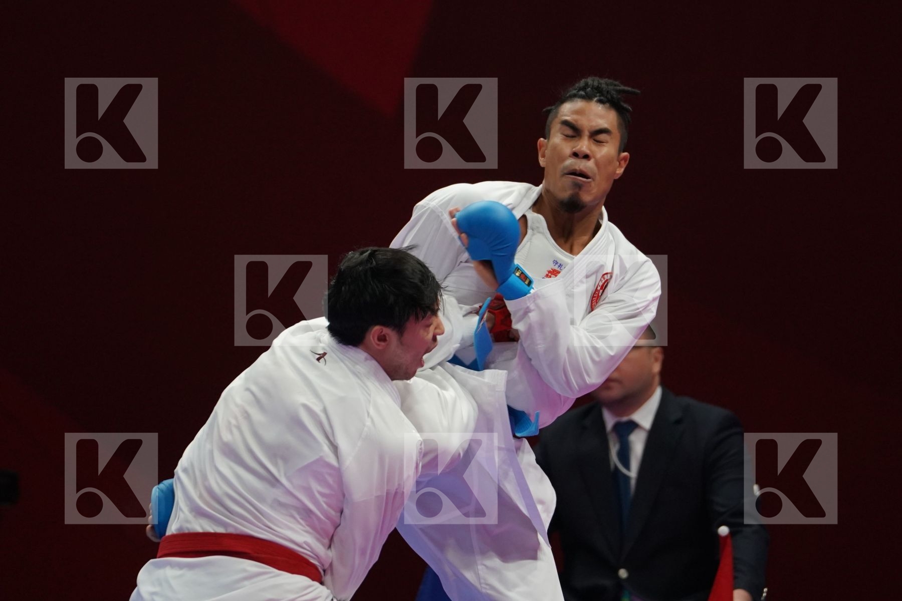 RAEF ADEL ALTURKISTANI (SAUDI ARABIA) vs KA WAI LEE (HONG KONG) in Senior Kumite Ð 75 Kg - Qualification