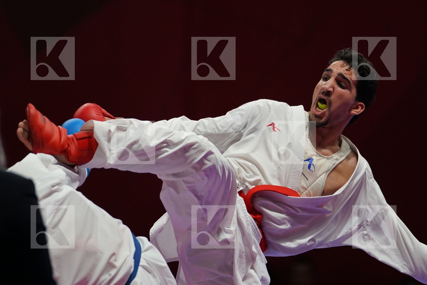 BASHAR ALNAJJAR (JORDAN) vs RAEF ADEL ALTURKISTANI (SAUDI ARABIA) in Senior Kumite Ð 75 Kg - Qualification