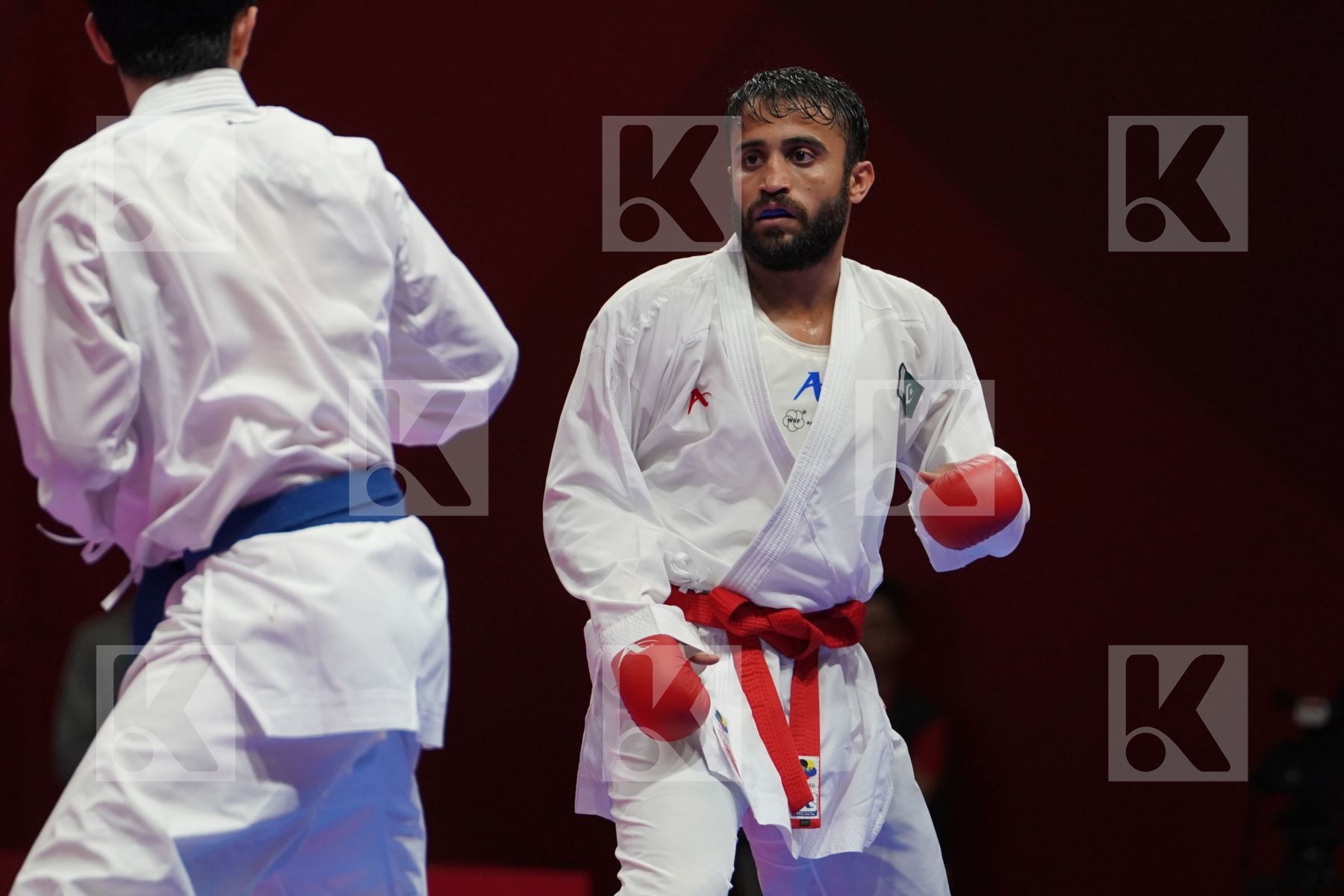 SAADI GHULAM ABBAS (PAKISTAN) vs RAEF ADEL ALTURKISTANI (SAUDI ARABIA) in Senior Kumite Ð 75 Kg - Qualification