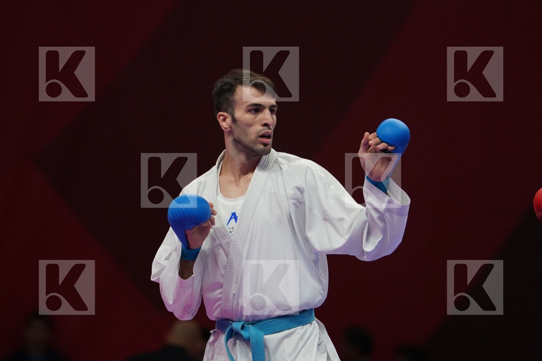 TEERAWAT PONGSAI (THAILAND) vs BAHMAN ASGARI GHONCHEH (ISLAMIC REPUBLIC OF IRAN) in Senior Kumite Ð 75 Kg - Qualification