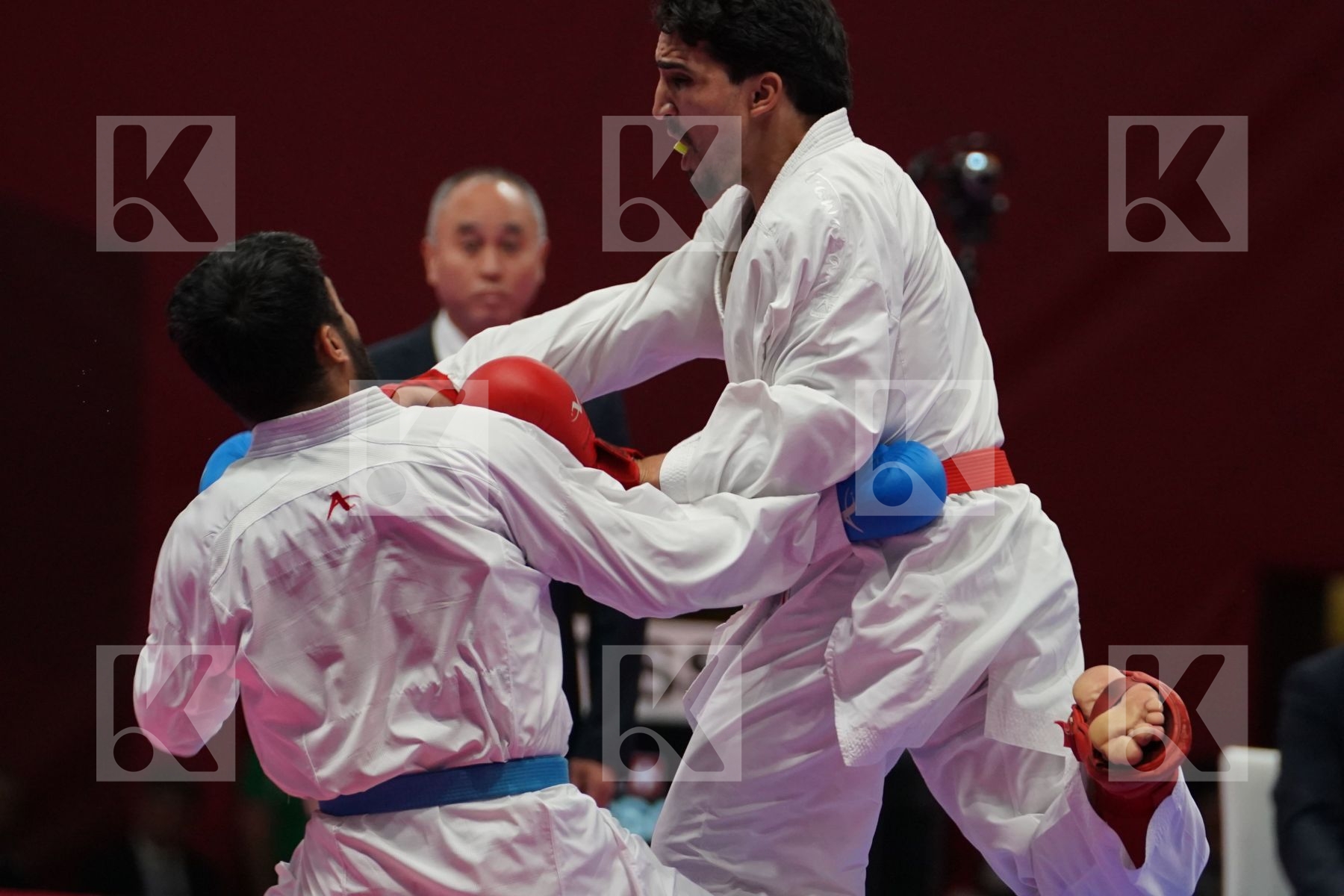 BASHAR ALNAJJAR (JORDAN) vs SAADI GHULAM ABBAS (PAKISTAN) in Senior Kumite Ð 75 Kg - bronze