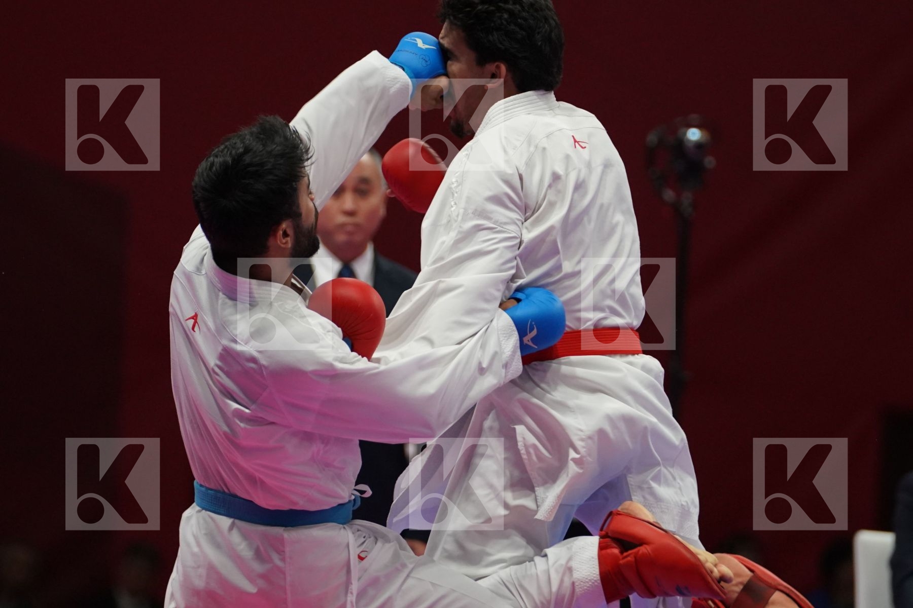 BASHAR ALNAJJAR (JORDAN) vs SAADI GHULAM ABBAS (PAKISTAN) in Senior Kumite Ð 75 Kg - bronze