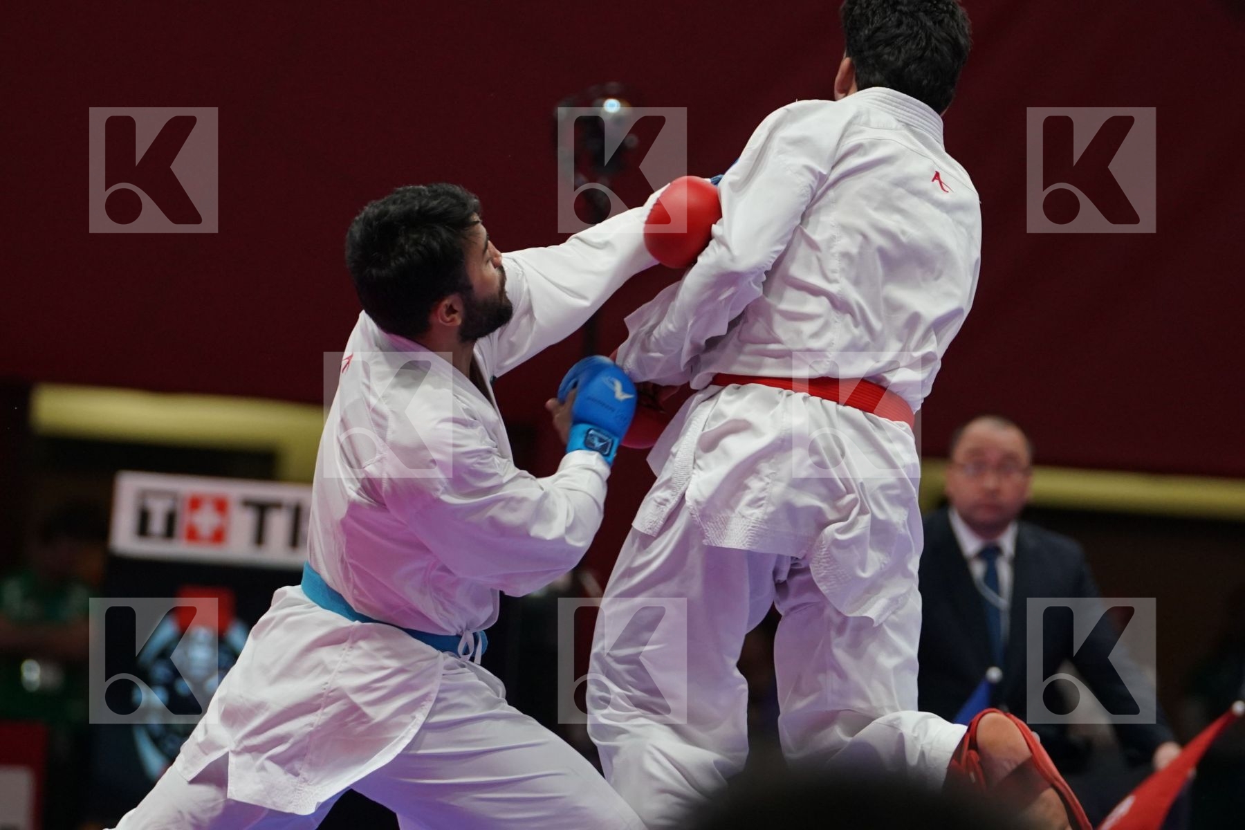 BASHAR ALNAJJAR (JORDAN) vs SAADI GHULAM ABBAS (PAKISTAN) in Senior Kumite Ð 75 Kg - bronze