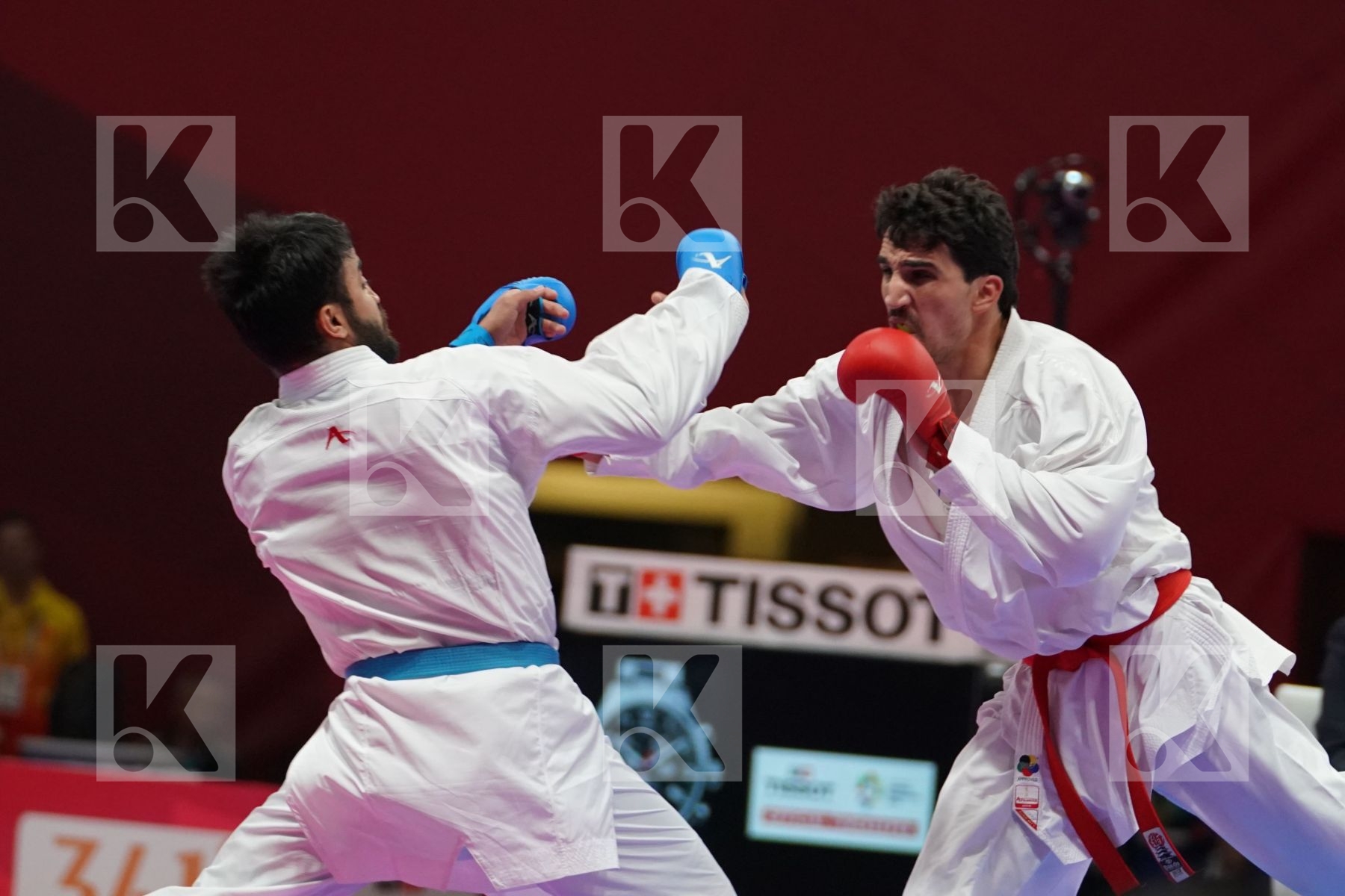 BASHAR ALNAJJAR (JORDAN) vs SAADI GHULAM ABBAS (PAKISTAN) in Senior Kumite Ð 75 Kg - bronze