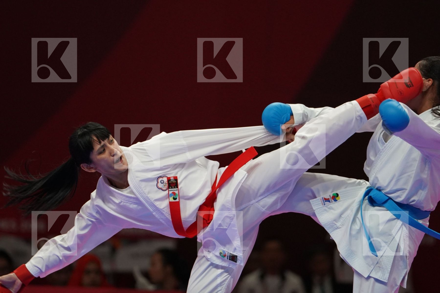 SHIAUSHUANG GU (CHINESE TAIPEI) vs ANU ADHIKARI (NEPAL) in Senior Kumite -50 Kg - Qualification