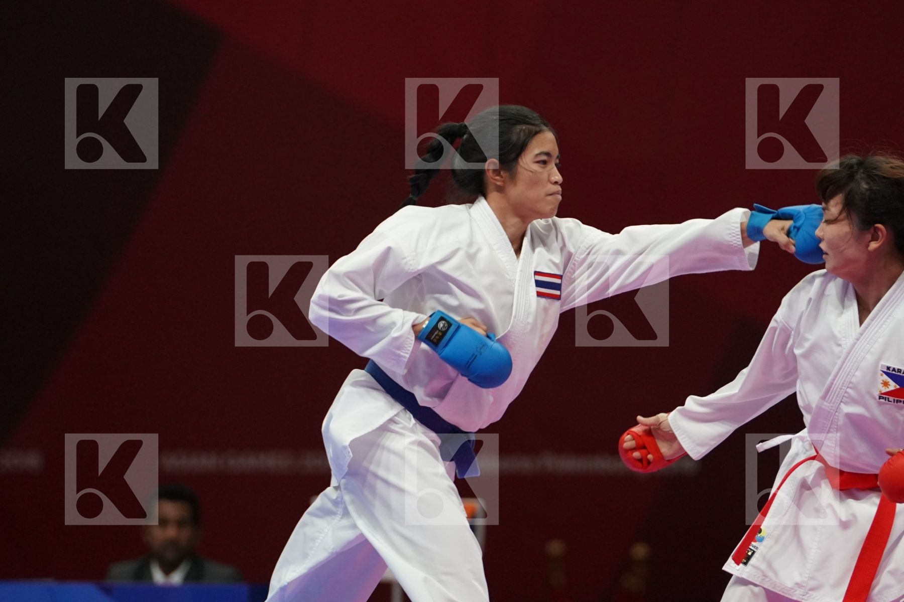 TSUKII JUNNA (PHILIPPINES) vs PAWEENA RAKSACHART (THAILAND) in Senior Kumite -50 Kg - Bronze