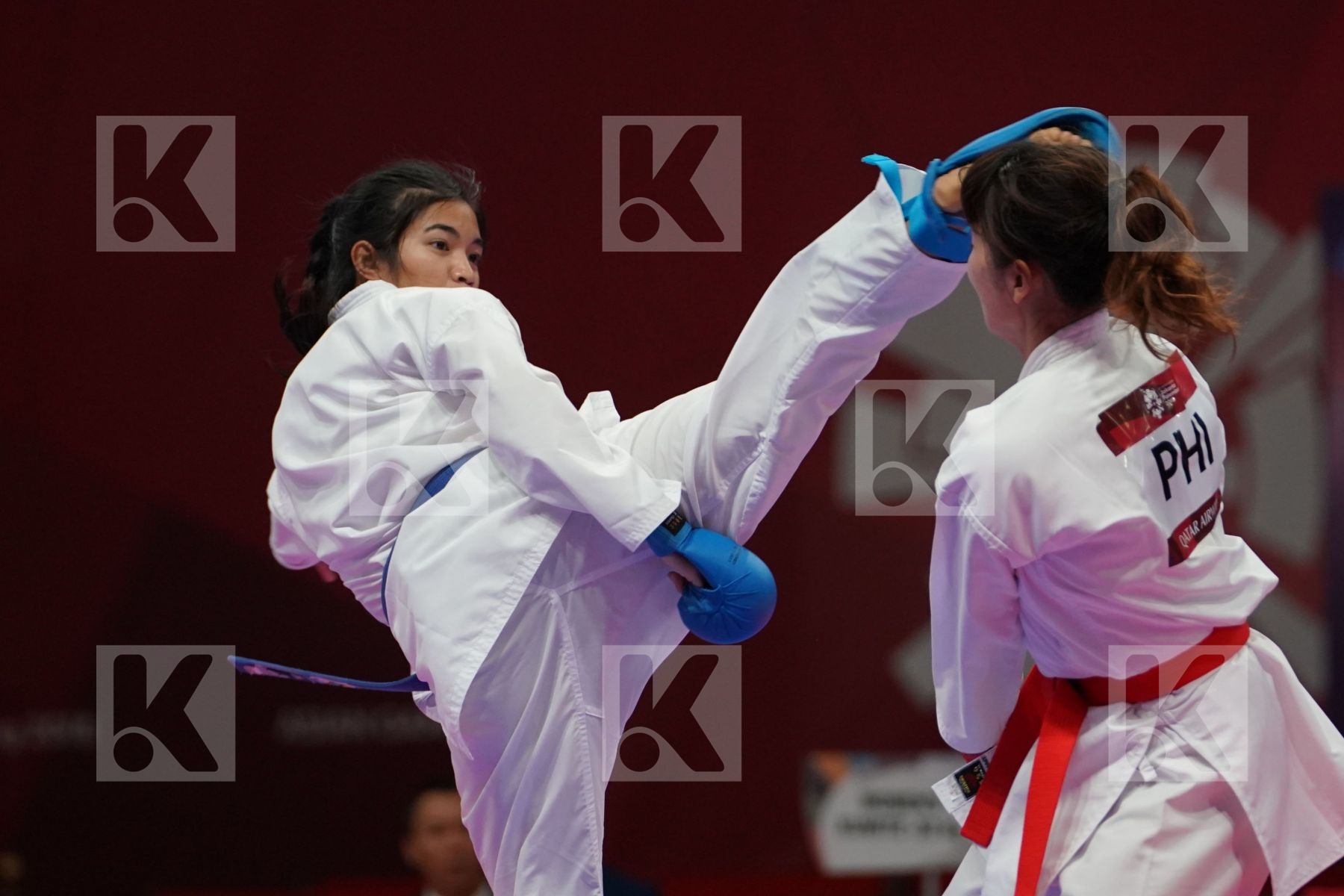 TSUKII JUNNA (PHILIPPINES) vs PAWEENA RAKSACHART (THAILAND) in Senior Kumite -50 Kg - Bronze