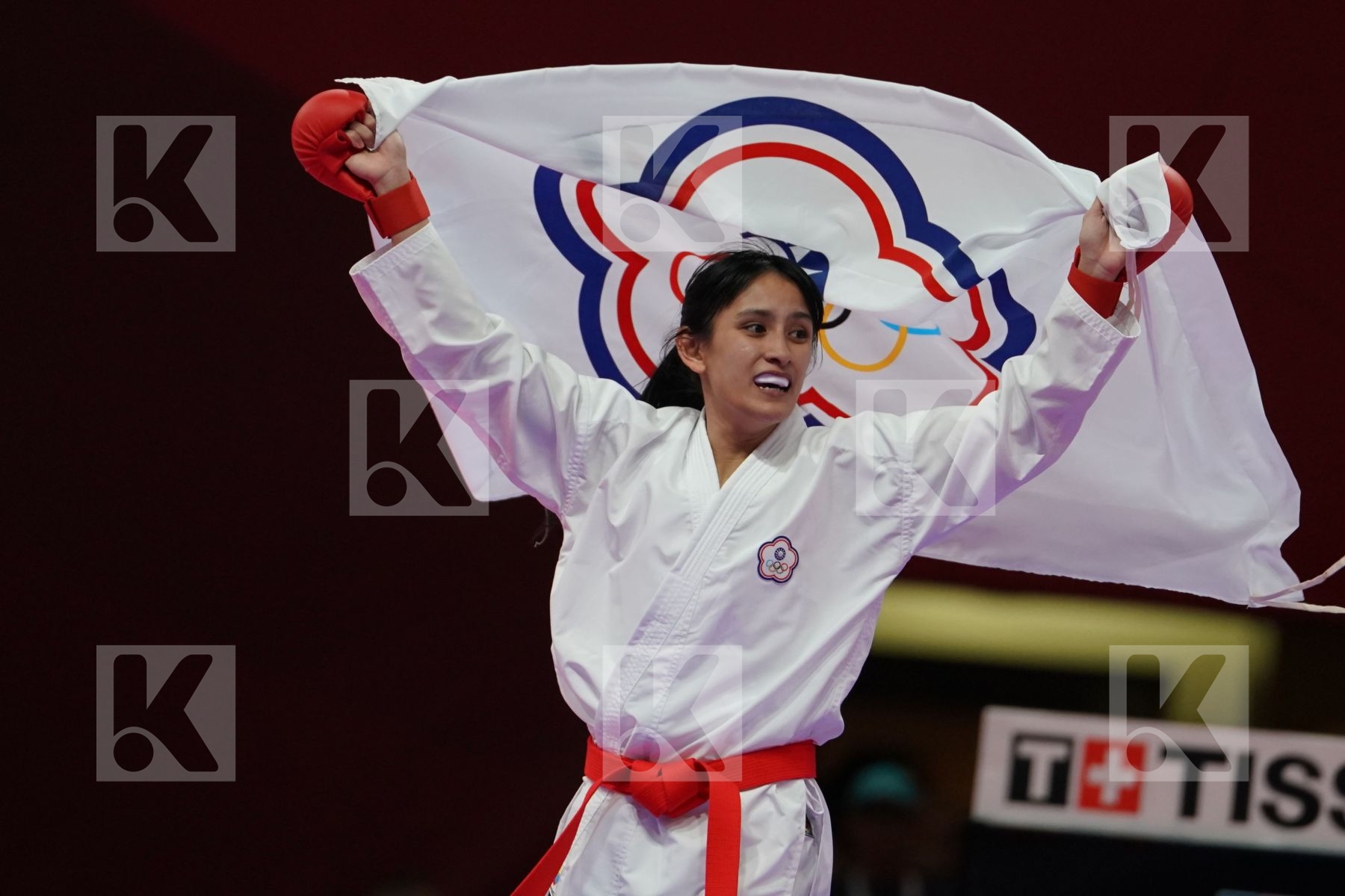 SHIAUSHUANG GU (CHINESE TAIPEI) vs BAKHRINISO BABAEVA (UZBEKISTAN) in Senior Kumite -50 Kg - final