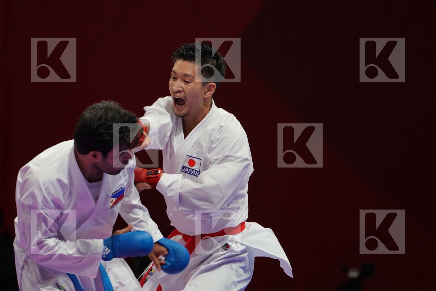 RYUTARO ARAGA (JAPAN) vs AFIF M SHARIEF (PHILIPPINES) in Senior Kumite Ð 84 Kg - Qualification