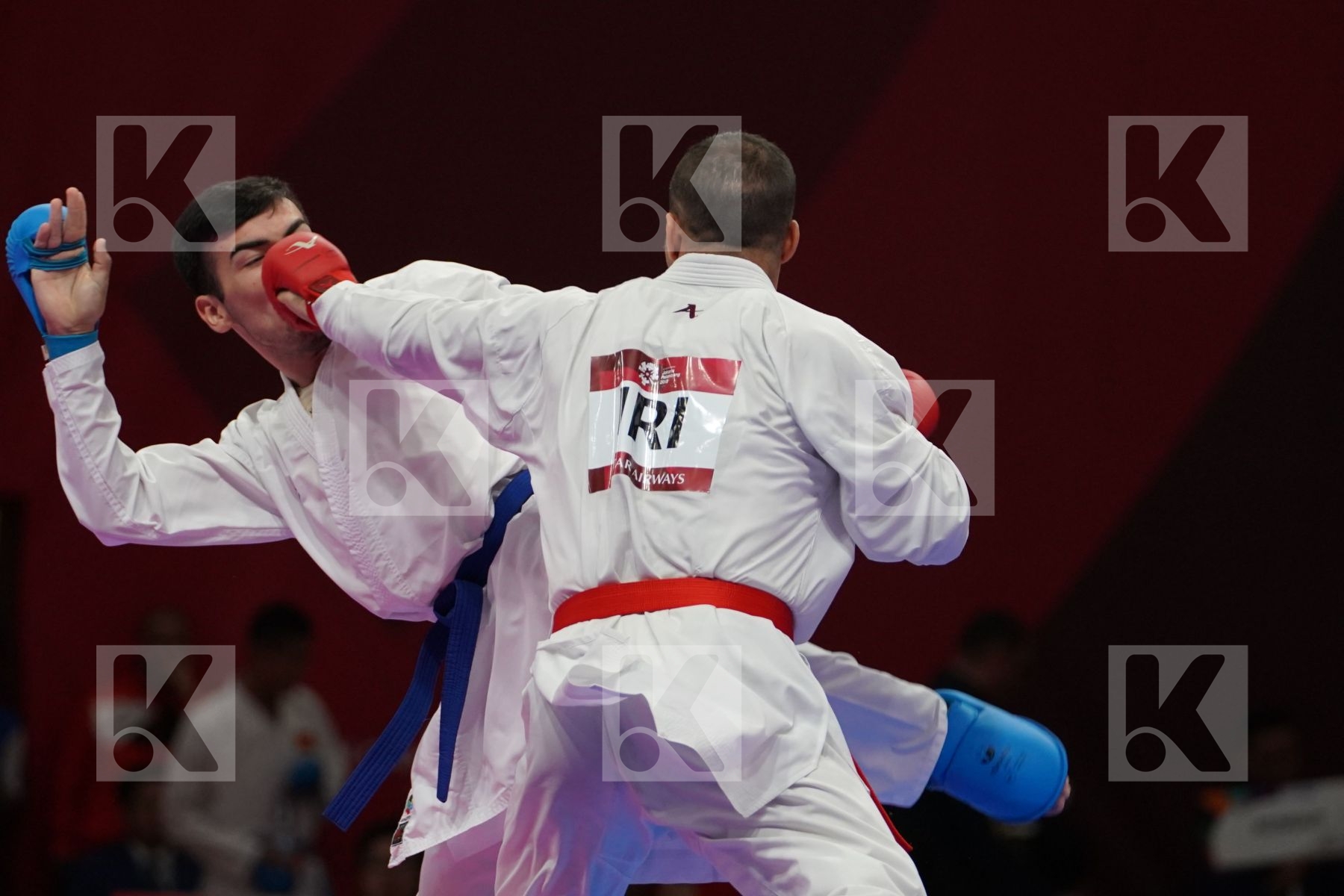 ZABIOLLAH POORSHAB (ISLAMIC REPUBLIC OF IRAN) vs JAVOHIR HAIDAROV (TAJIKISTAN) in Senior Kumite Ð 84 Kg - Qualification