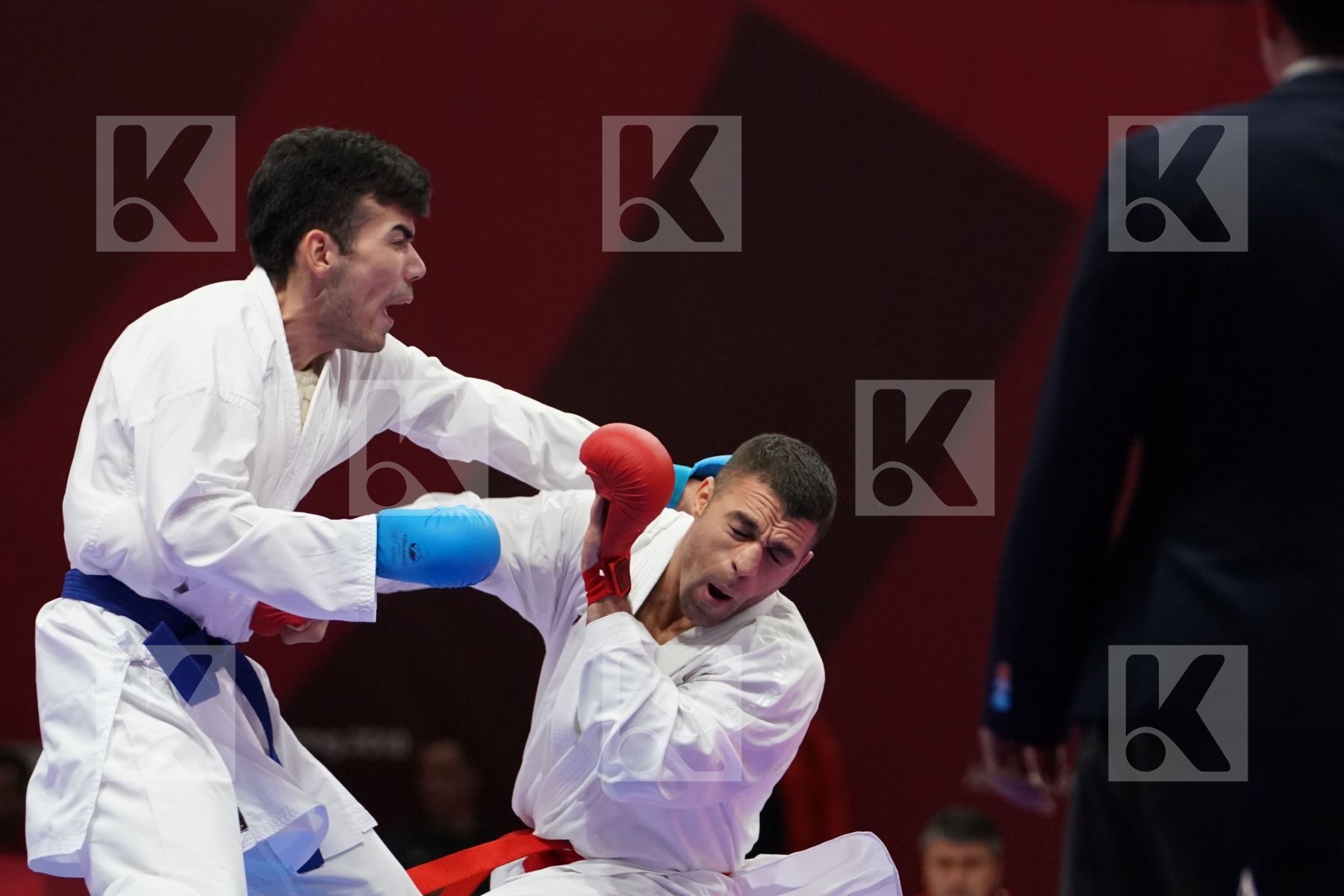 ZABIOLLAH POORSHAB (ISLAMIC REPUBLIC OF IRAN) vs JAVOHIR HAIDAROV (TAJIKISTAN) in Senior Kumite Ð 84 Kg - Qualification