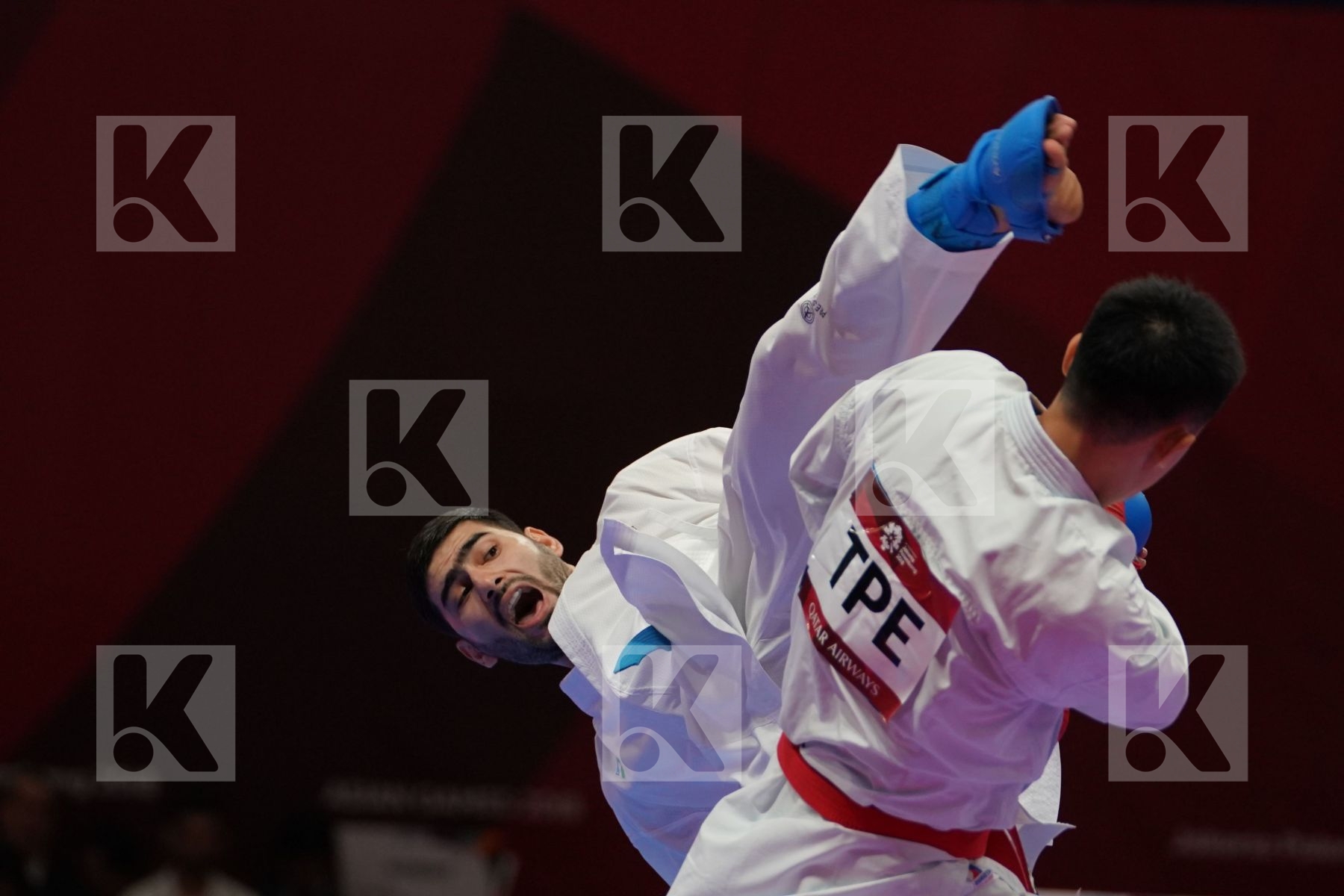 CHUNWEI WU (CHINESE TAIPEI) Vs SHAKHBOZ AKHATOV (UZBEKISTAN) in Senior Kumite Ð 84 Kg - Bronze