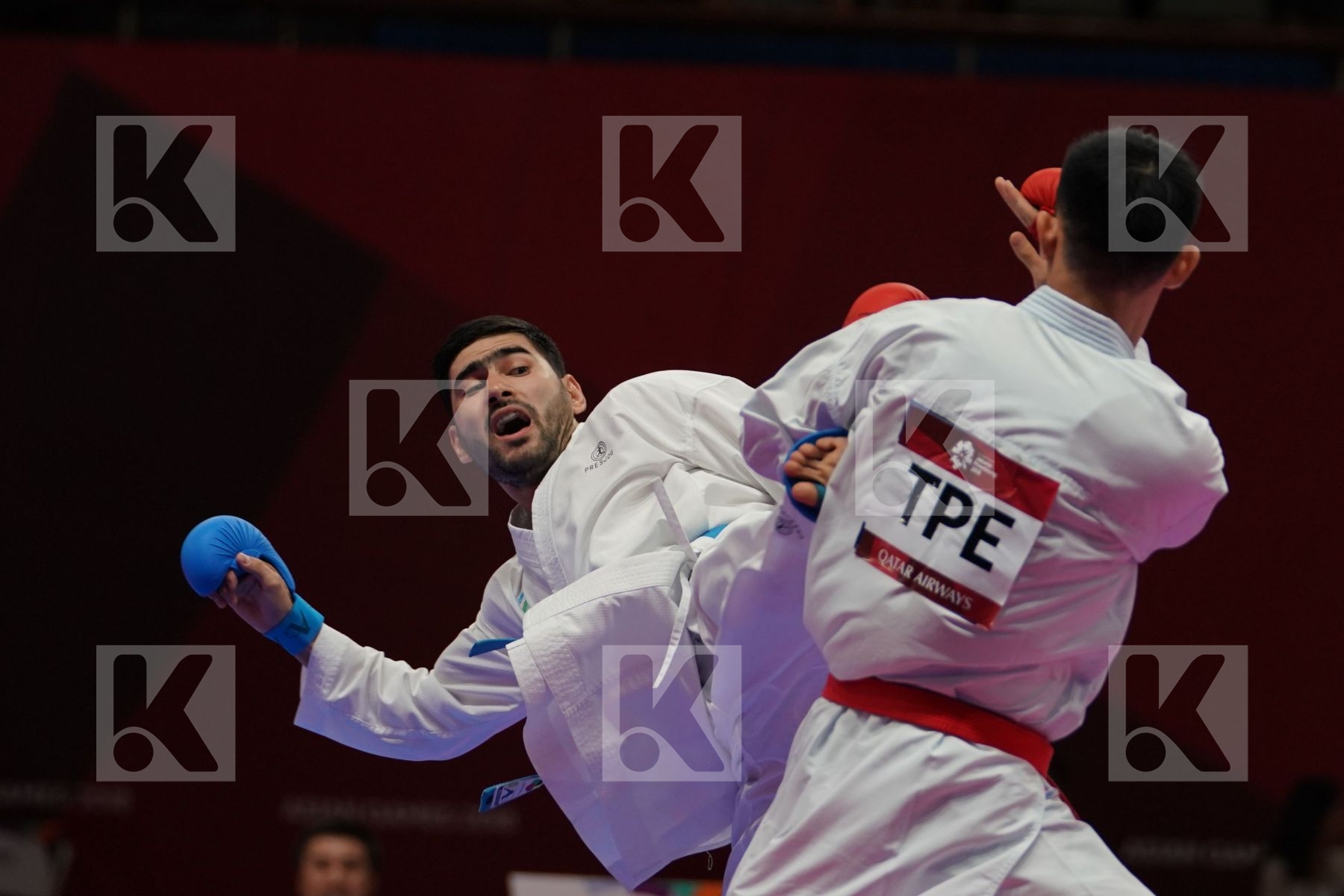 CHUNWEI WU (CHINESE TAIPEI) Vs SHAKHBOZ AKHATOV (UZBEKISTAN) in Senior Kumite Ð 84 Kg - Bronze
