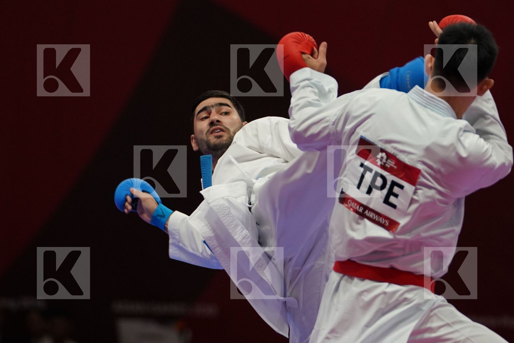CHUNWEI WU (CHINESE TAIPEI) Vs SHAKHBOZ AKHATOV (UZBEKISTAN) in Senior Kumite Ð 84 Kg - Bronze
