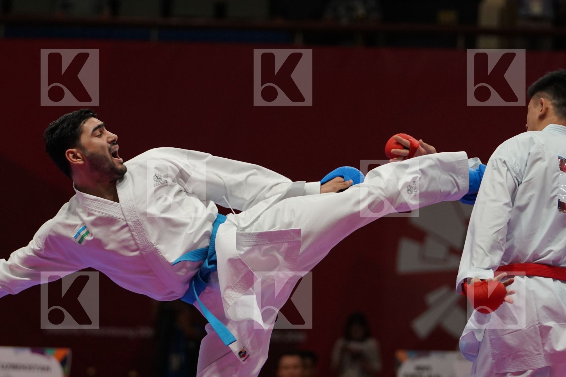 CHUNWEI WU (CHINESE TAIPEI) Vs SHAKHBOZ AKHATOV (UZBEKISTAN) in Senior Kumite Ð 84 Kg - Bronze