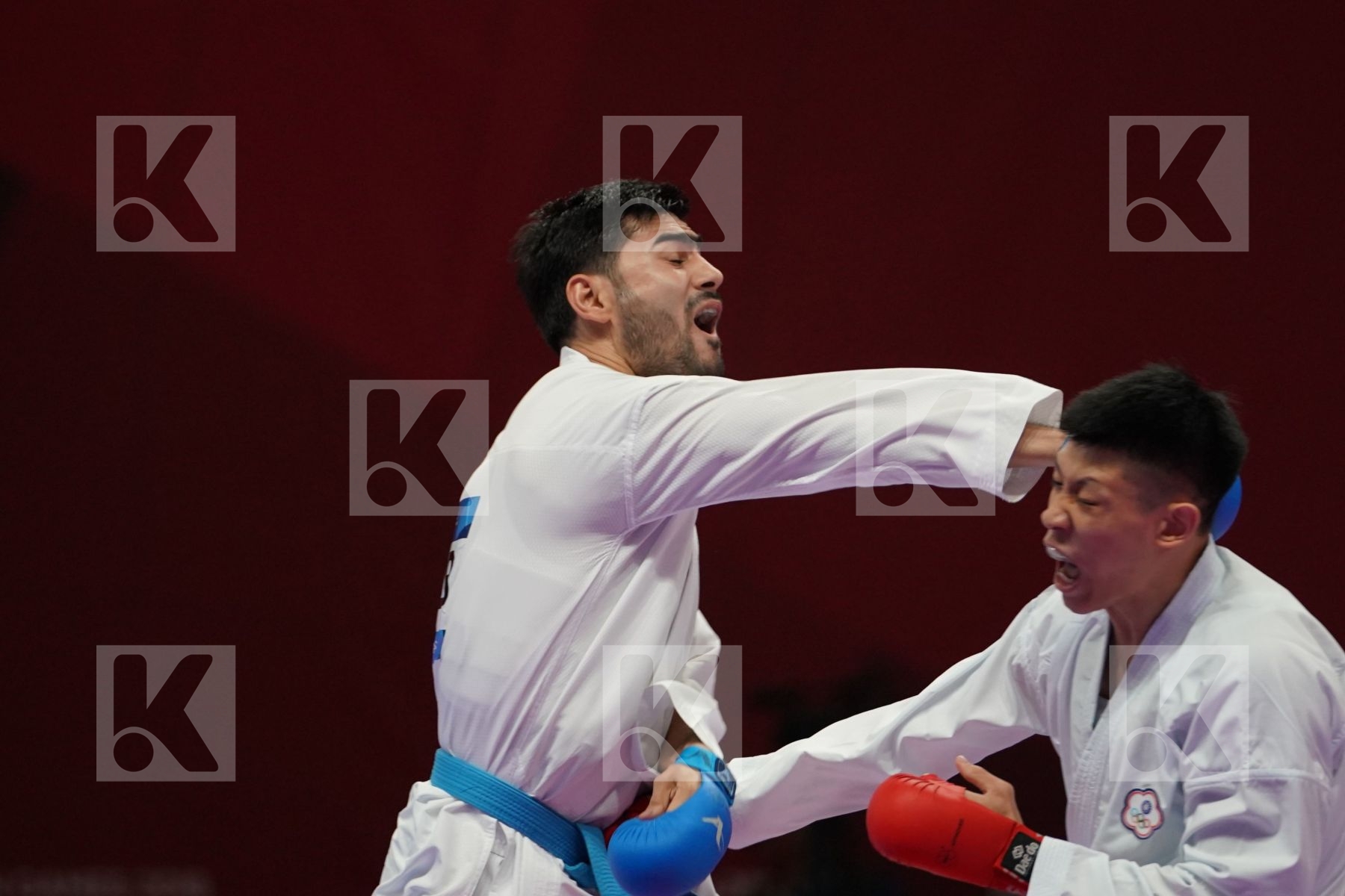 CHUNWEI WU (CHINESE TAIPEI) Vs SHAKHBOZ AKHATOV (UZBEKISTAN) in Senior Kumite Ð 84 Kg - Bronze