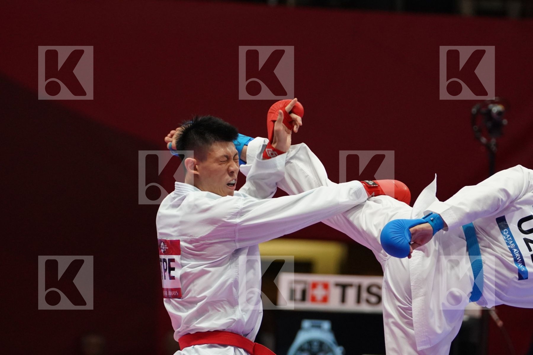 CHUNWEI WU (CHINESE TAIPEI) Vs SHAKHBOZ AKHATOV (UZBEKISTAN) in Senior Kumite Ð 84 Kg - Bronze