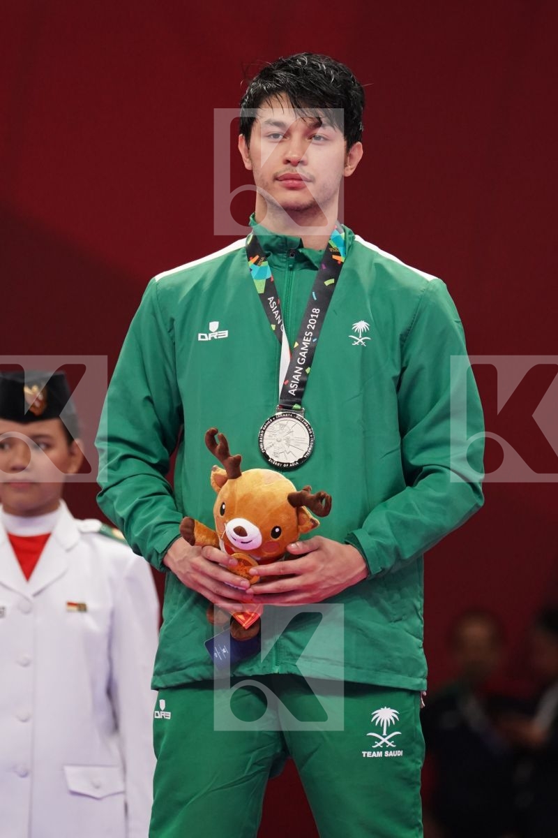 RAEF ADEL ALTURKISTANI (SAUDI ARABIA) in Senior Kumite Ð 75 Kg - podium ceremony