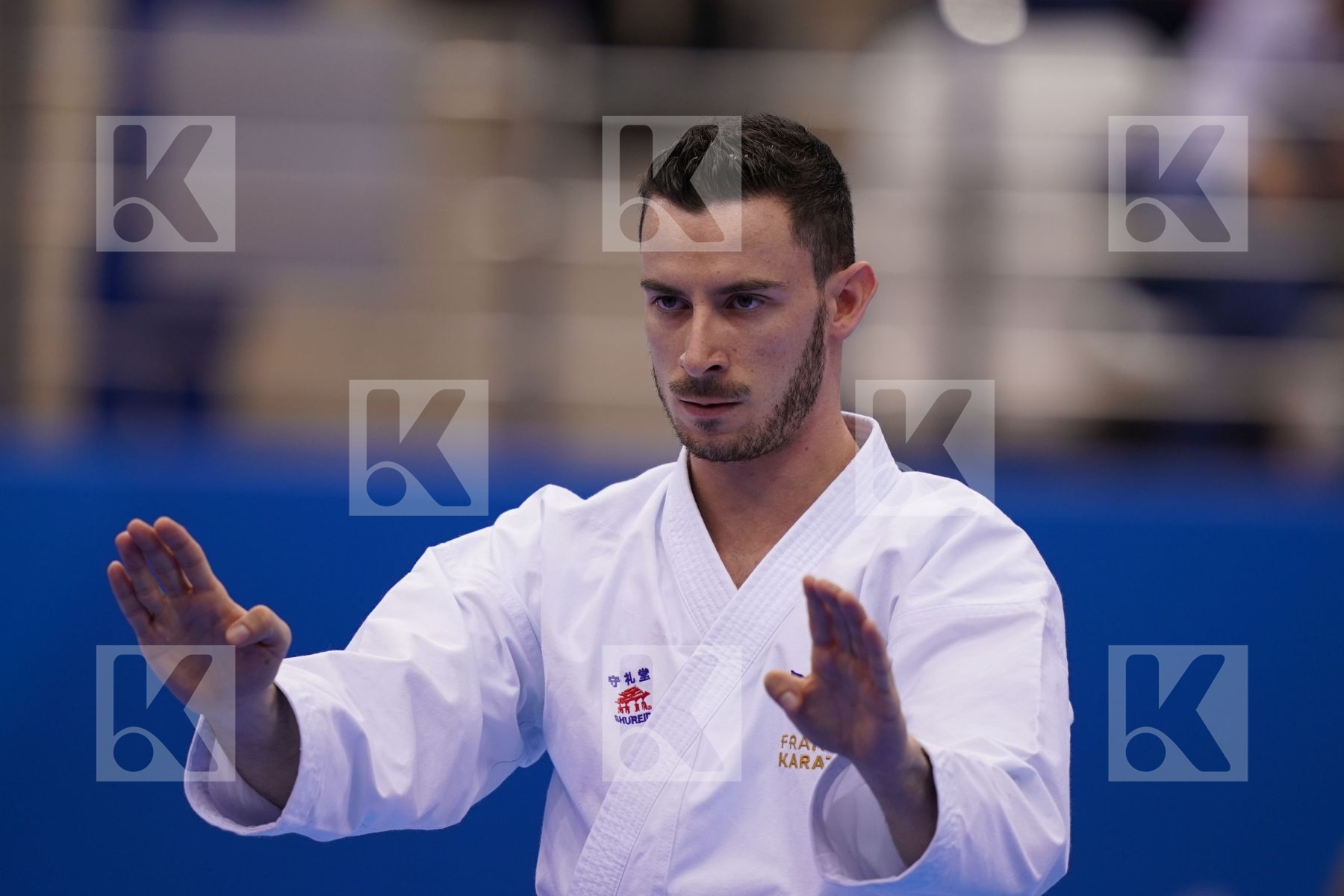 MONTARELLO ENZO (FRANCE) in Senior Male Kata - semi-final Bout