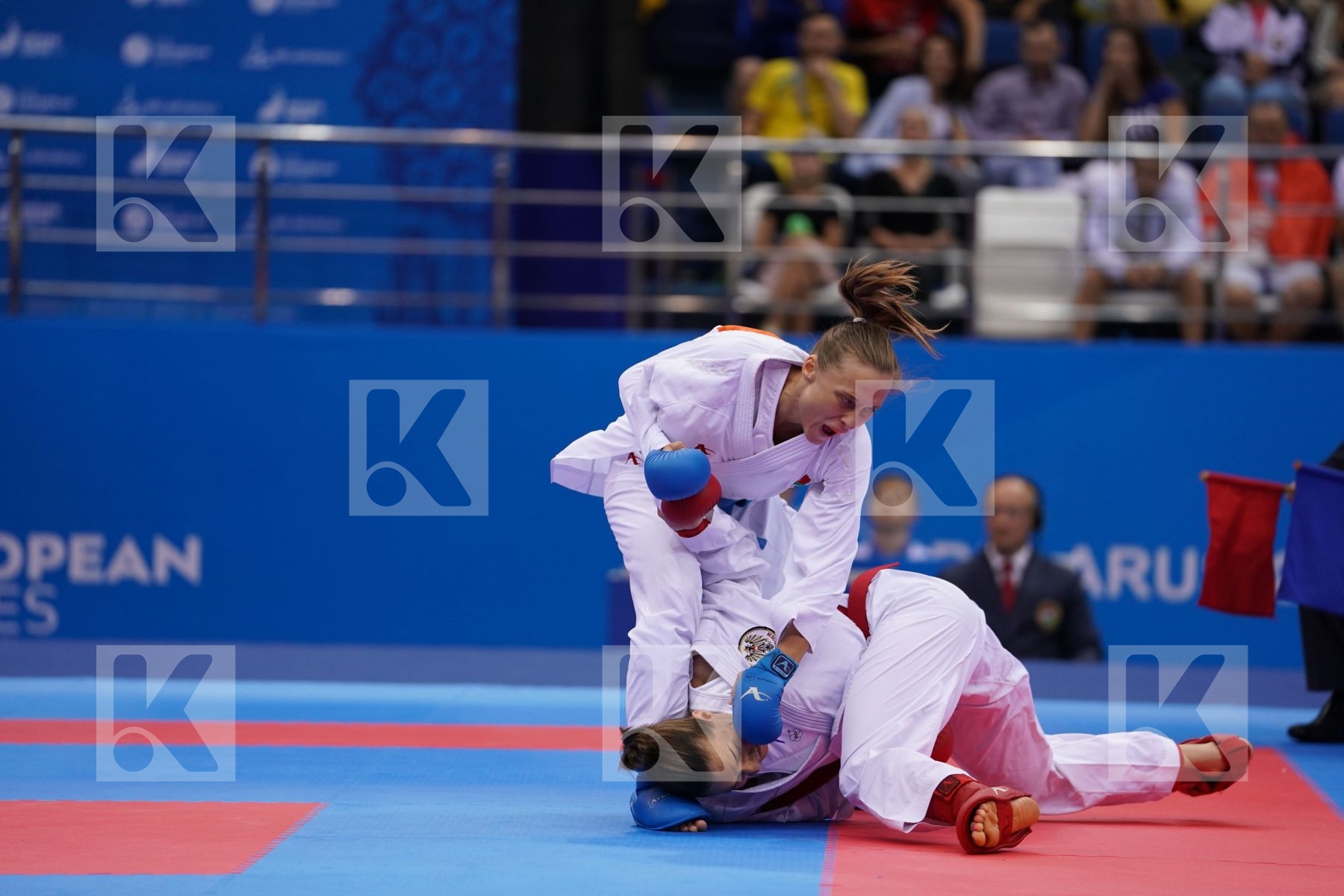 PLANK BETTINA (AUSTRIA) Vs KOULINKOVITCH MARIYA (BELARUS) in Senior Kumite -50 Kg - semi-final Bout