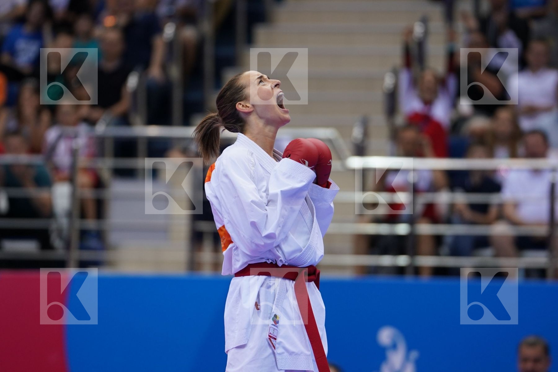 PLANK BETTINA (AUSTRIA) Vs KOULINKOVITCH MARIYA (BELARUS) in Senior Kumite -50 Kg - semi-final Bout
