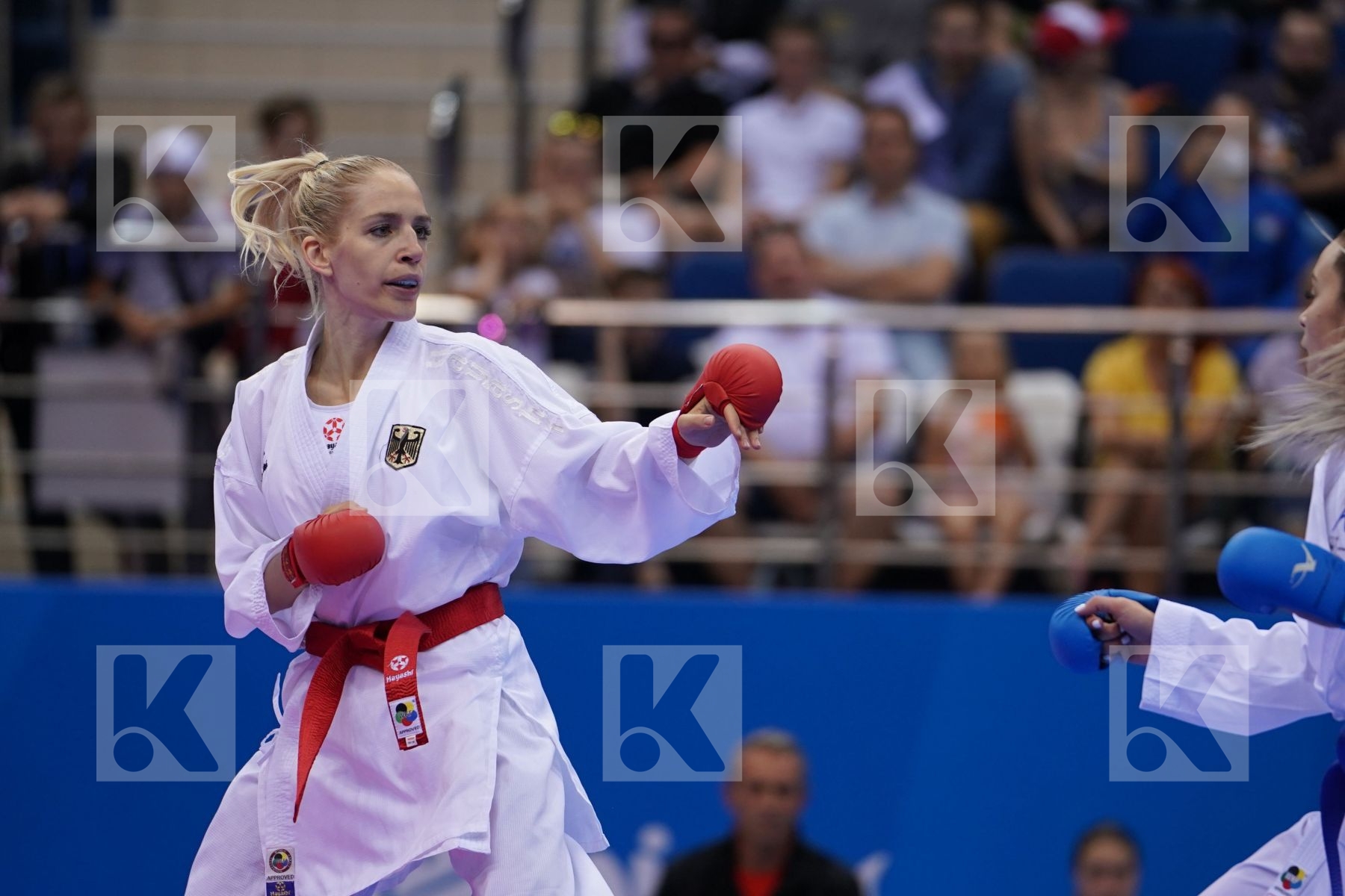BITSCH JANA (GERMANY) Vs TERLIUGA ANZHELIKA (UKRAINE) in Senior Kumite -55 Kg - semi-final Bout