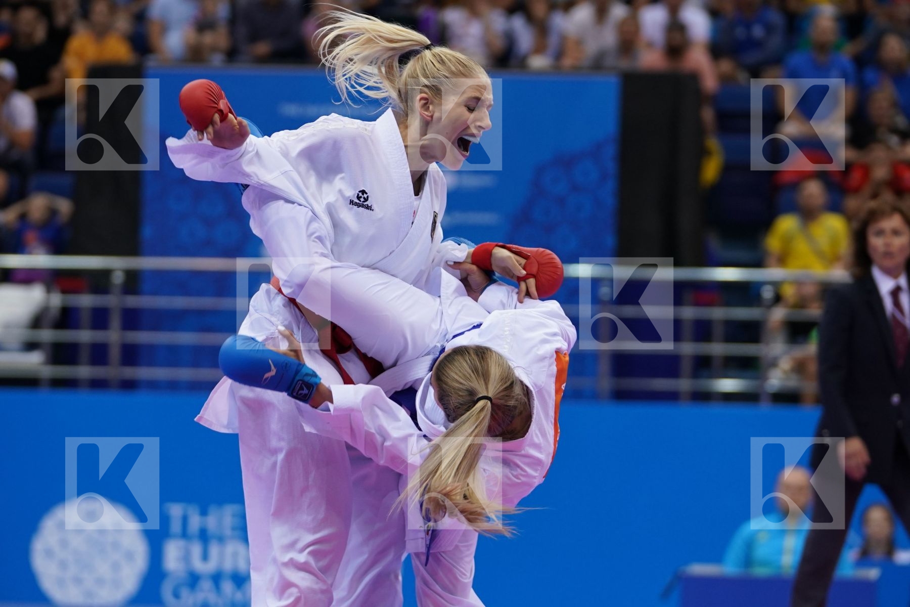 BITSCH JANA (GERMANY) Vs TERLIUGA ANZHELIKA (UKRAINE) in Senior Kumite -55 Kg - semi-final Bout