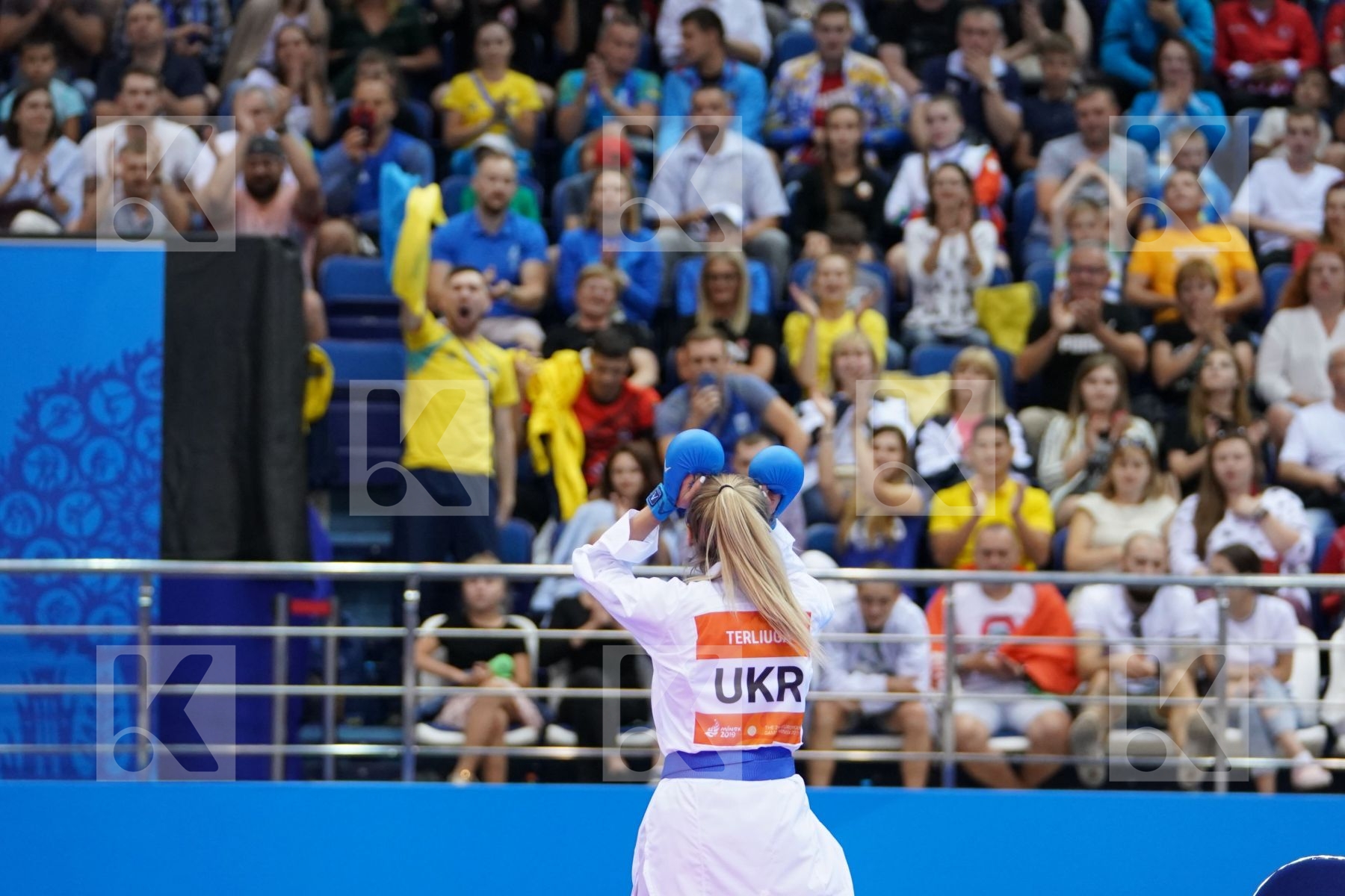 BITSCH JANA (GERMANY) Vs TERLIUGA ANZHELIKA (UKRAINE) in Senior Kumite -55 Kg - semi-final Bout
