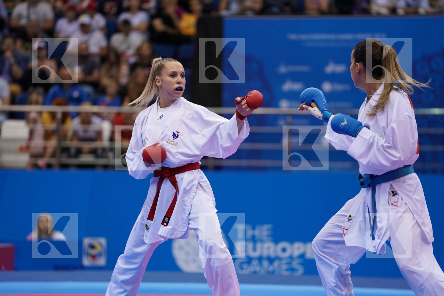 PHILIPPE GWENDOLINE (FRANCE) Vs RISTIC TJASA (SLOVENIA) in Senior Kumite -61 Kg - semi-final Bout