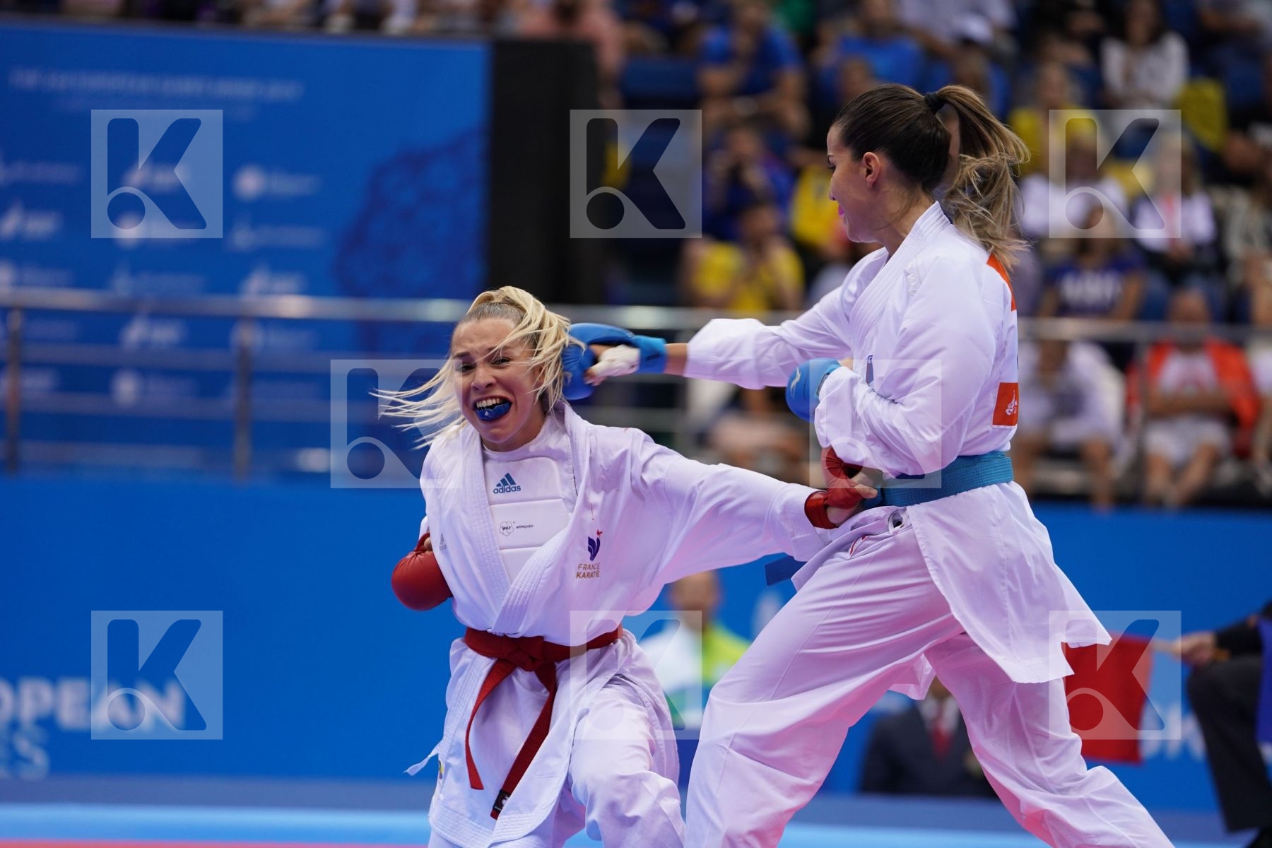 PHILIPPE GWENDOLINE (FRANCE) Vs RISTIC TJASA (SLOVENIA) in Senior Kumite -61 Kg - semi-final Bout