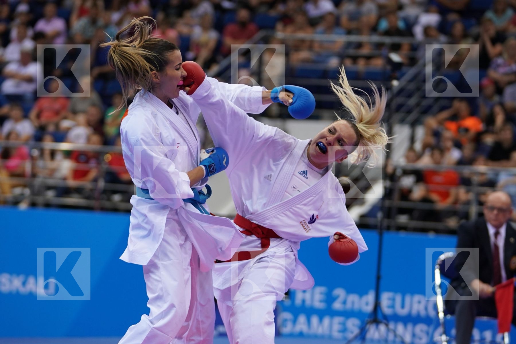 PHILIPPE GWENDOLINE (FRANCE) Vs RISTIC TJASA (SLOVENIA) in Senior Kumite -61 Kg - semi-final Bout