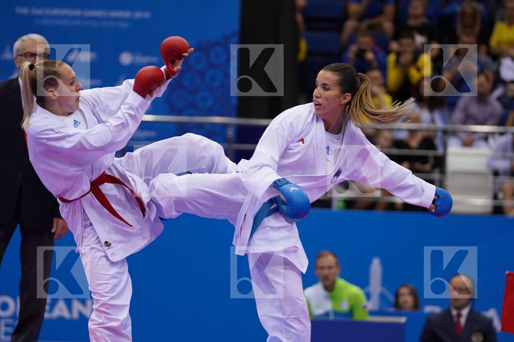 PHILIPPE GWENDOLINE (FRANCE) Vs RISTIC TJASA (SLOVENIA) in Senior Kumite -61 Kg - semi-final Bout