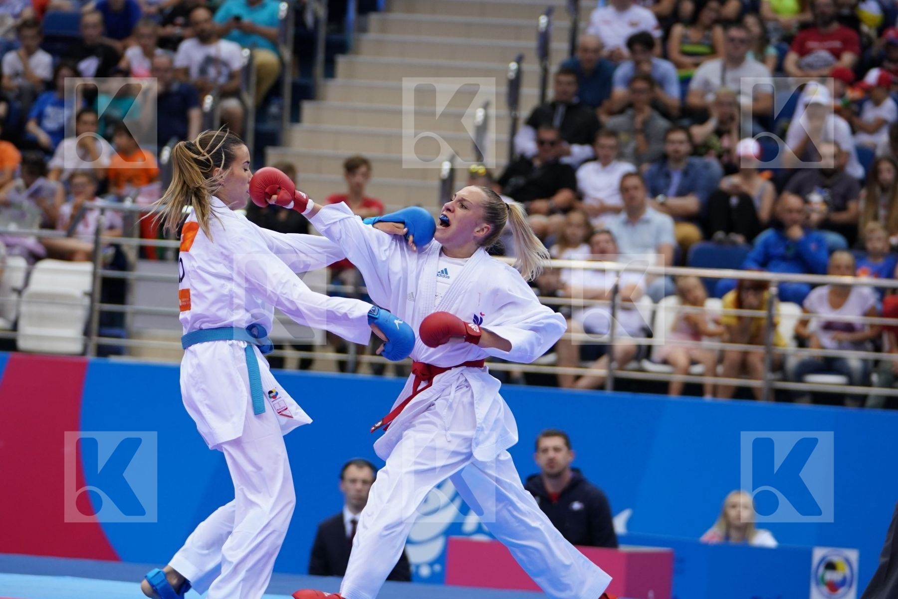 PHILIPPE GWENDOLINE (FRANCE) Vs RISTIC TJASA (SLOVENIA) in Senior Kumite -61 Kg - semi-final Bout