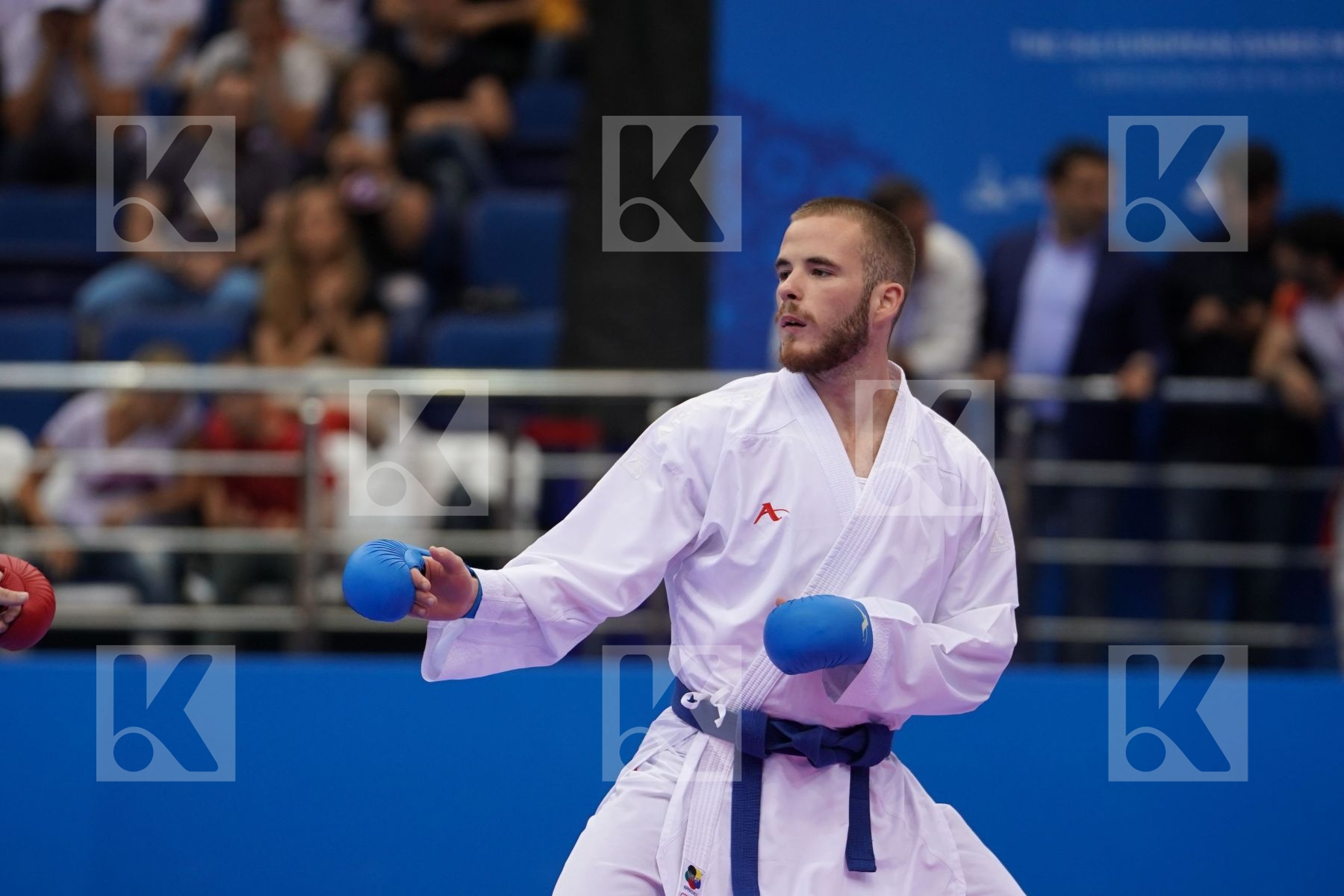 KRAUTSOU ARTSIOM (BELARUS) Vs HODZIC MARIO (MONTENEGRO) in Senior Kumite -67 Kg - semi-final Bout