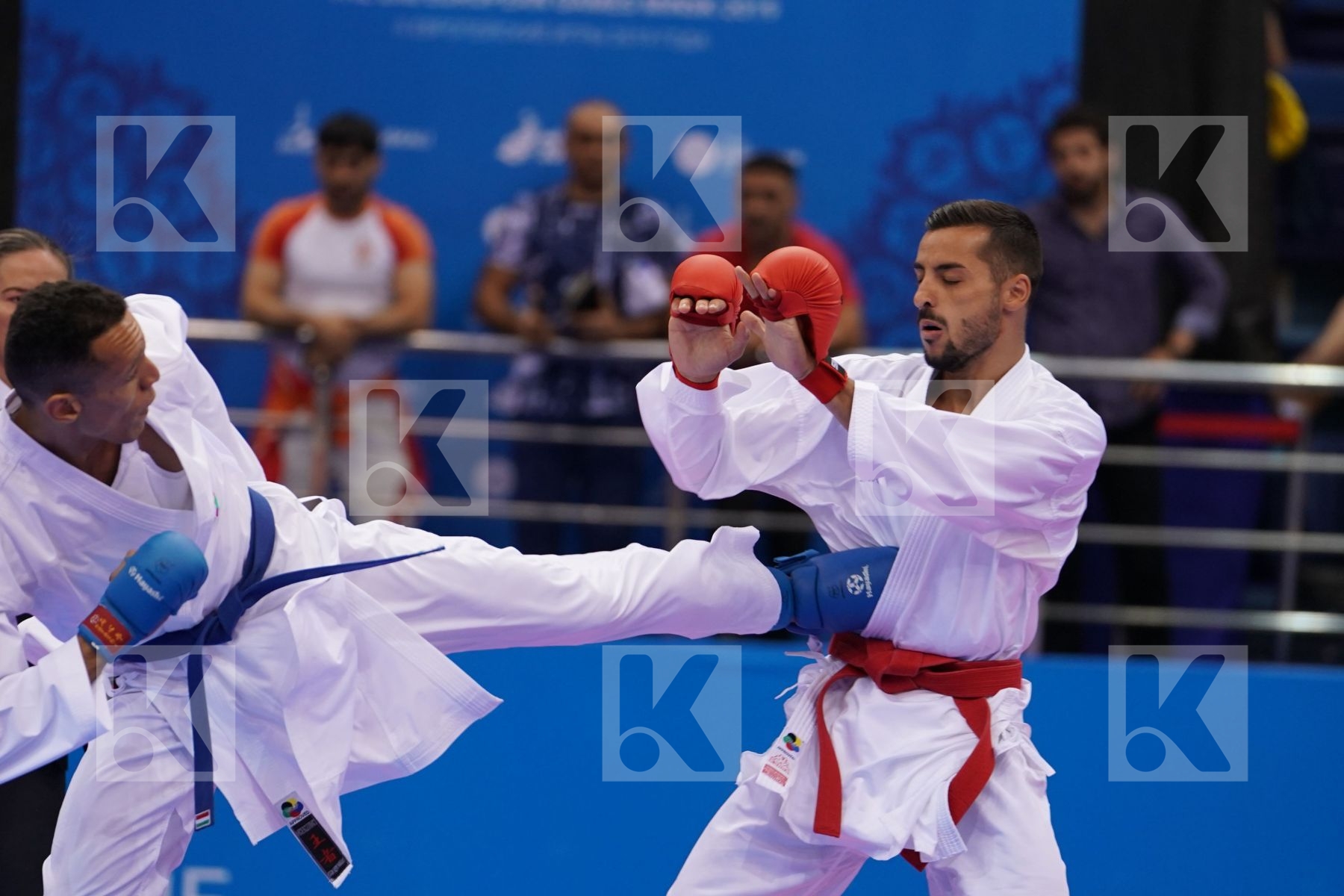 MARESCA LUCA (ITALY) Vs TADISSI YVES MARTIAL (HUNGARY) in Senior Kumite -67 Kg - semi-final Bout