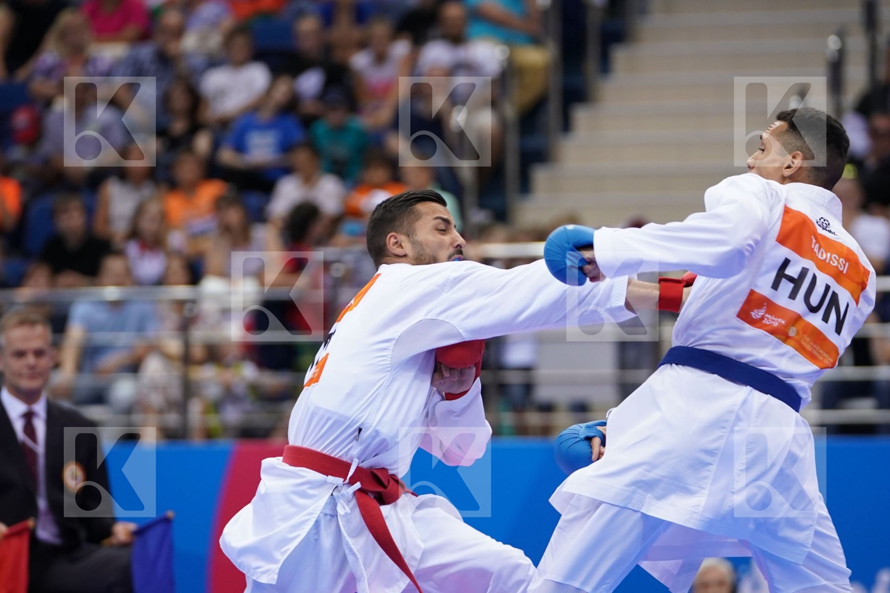 MARESCA LUCA (ITALY) Vs TADISSI YVES MARTIAL (HUNGARY) in Senior Kumite -67 Kg - semi-final Bout