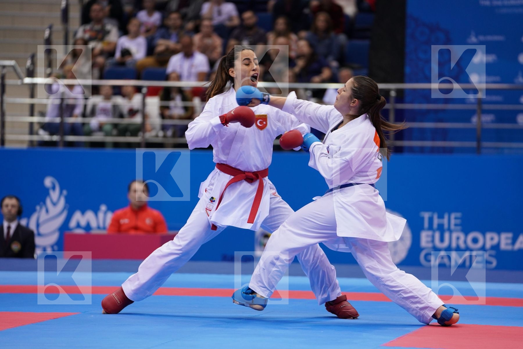 HOCAOGLU MELTEM (TURKEY) Vs PALACIO GONZALEZ LAURA (SPAIN) in Senior Kumite 68+ Kg - Final Bout