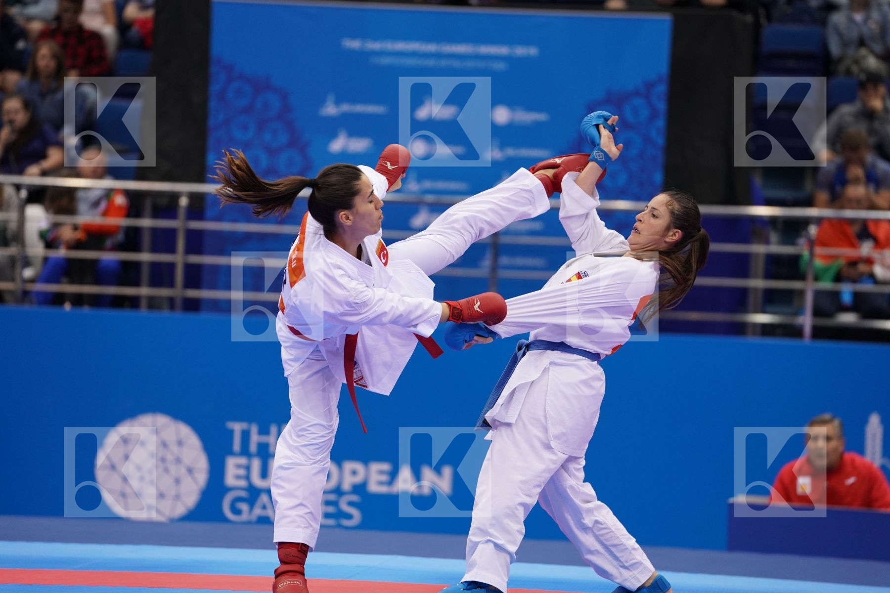HOCAOGLU MELTEM (TURKEY) Vs PALACIO GONZALEZ LAURA (SPAIN) in Senior Kumite 68+ Kg - Final Bout
