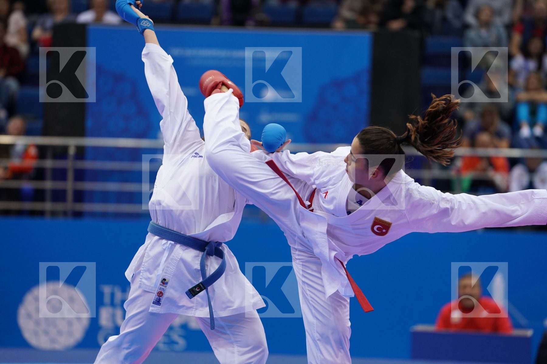 HOCAOGLU MELTEM (TURKEY) Vs PALACIO GONZALEZ LAURA (SPAIN) in Senior Kumite 68+ Kg - Final Bout