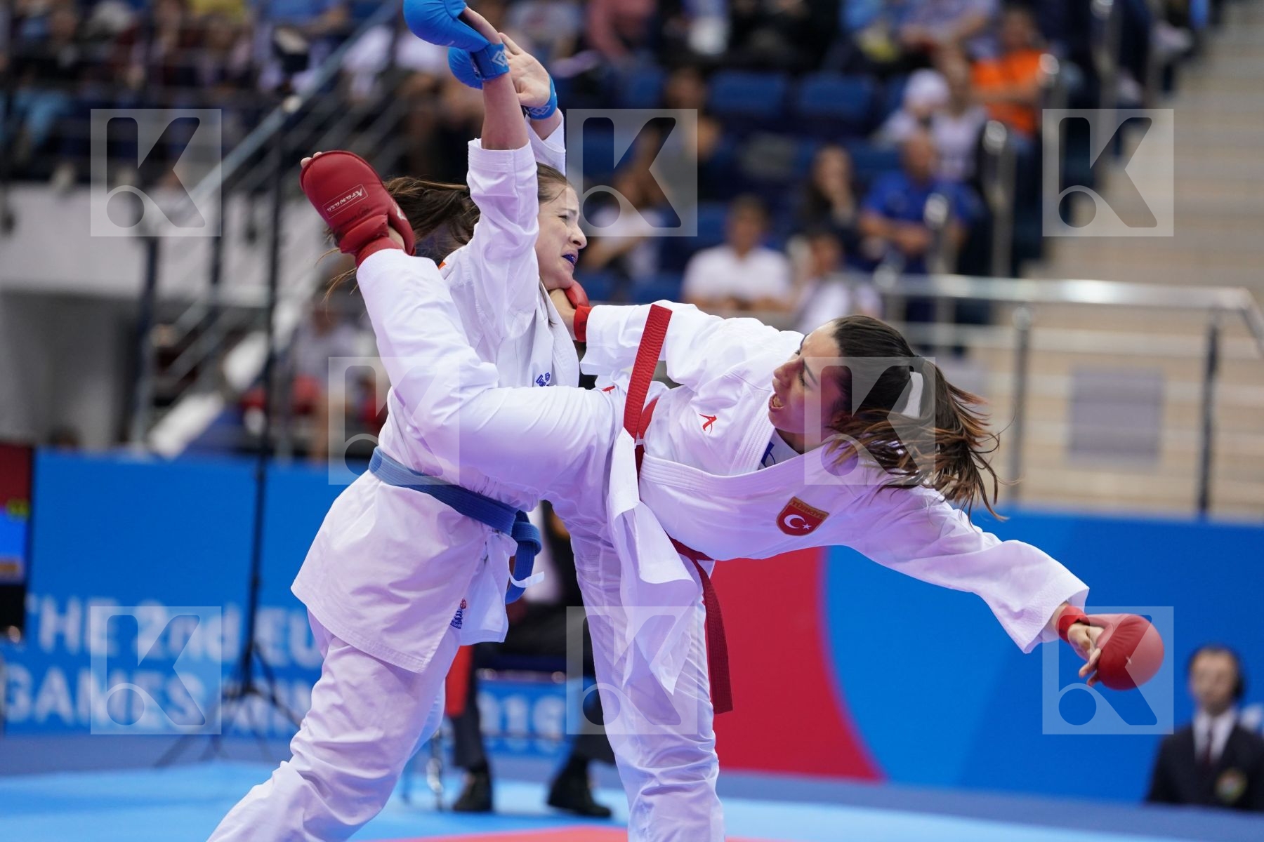 HOCAOGLU MELTEM (TURKEY) Vs PALACIO GONZALEZ LAURA (SPAIN) in Senior Kumite 68+ Kg - Final Bout
