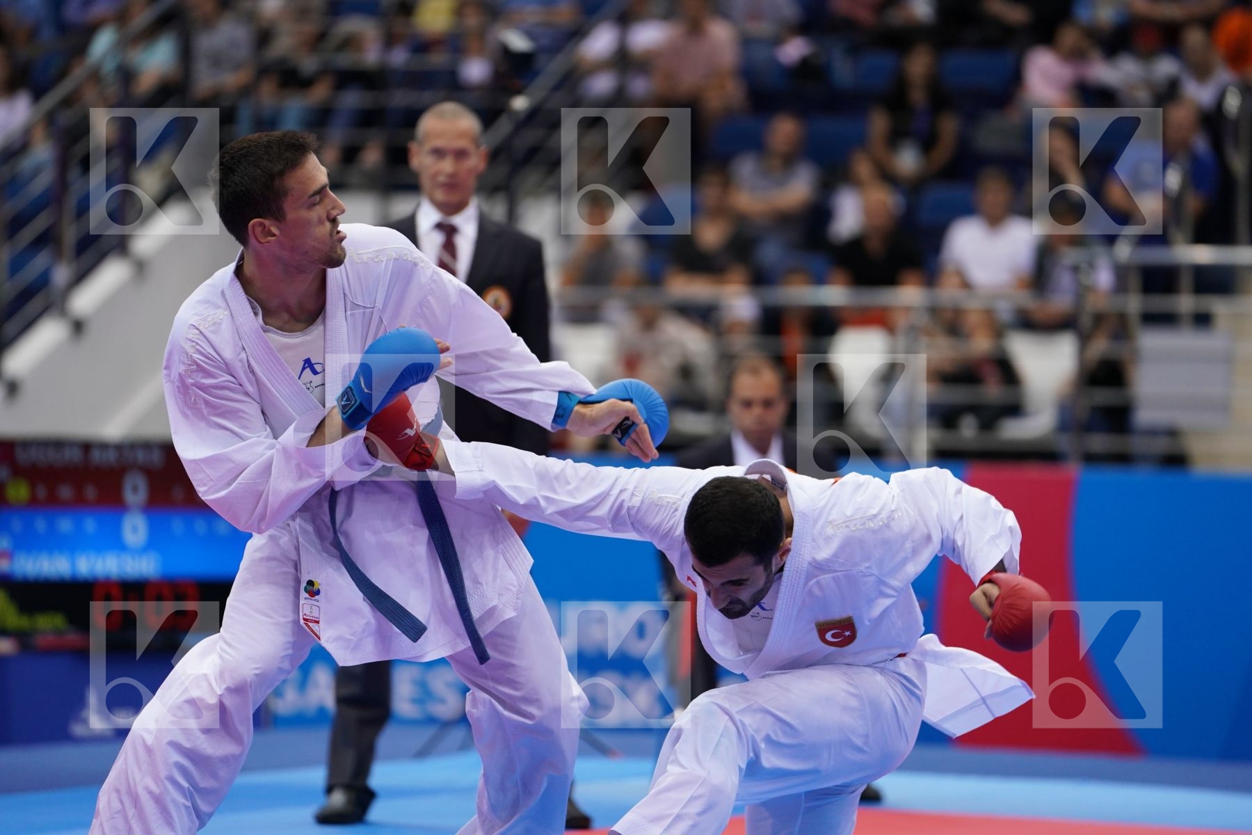 AKTAS UGUR (TURKEY) Vs KVESIC IVAN (CROATIA) in Senior Kumite -84 Kg - Final Bout