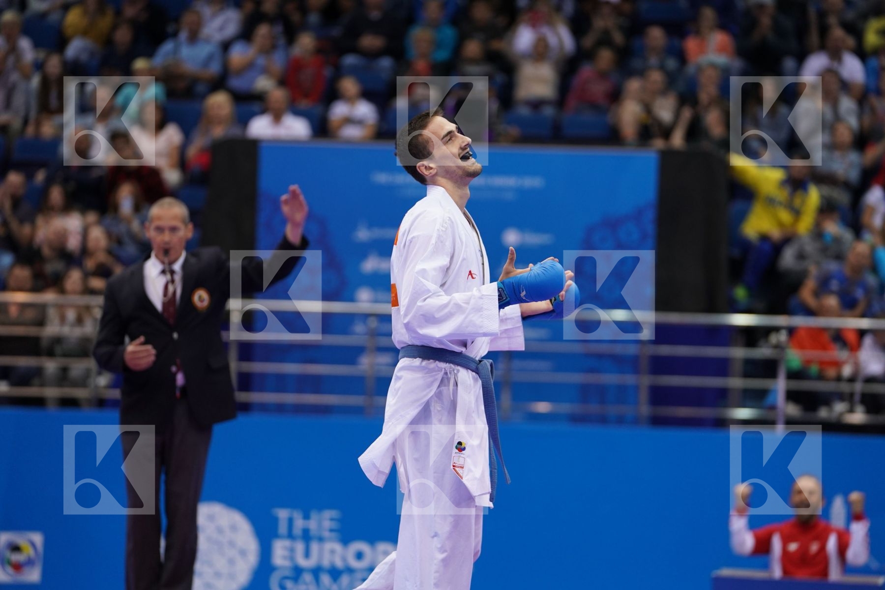 AKTAS UGUR (TURKEY) Vs KVESIC IVAN (CROATIA) in Senior Kumite -84 Kg - Final Bout