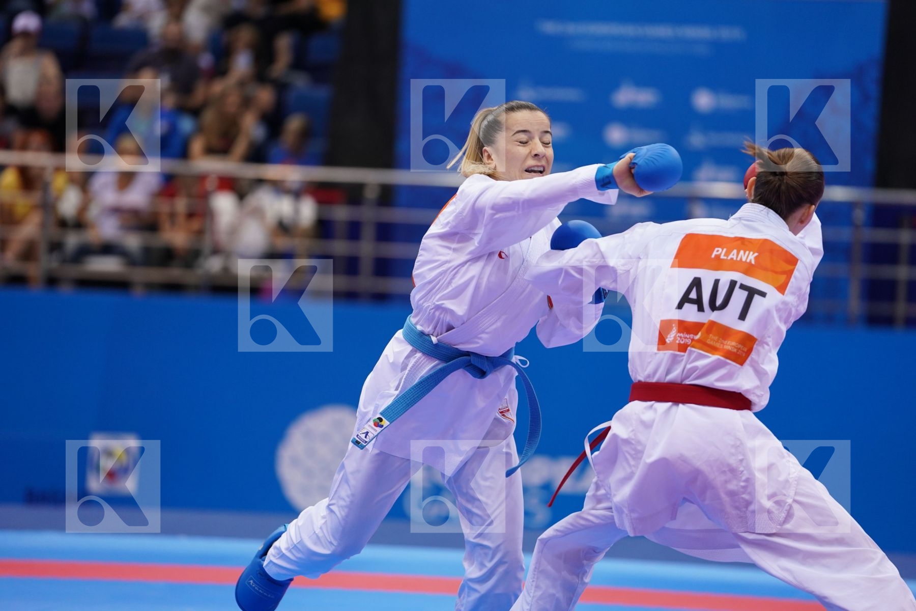 PLANK BETTINA (AUSTRIA) Vs OZCELIK ARAPOGLU SERAP (TURKEY) in Senior Kumite -50 Kg - Final Bout