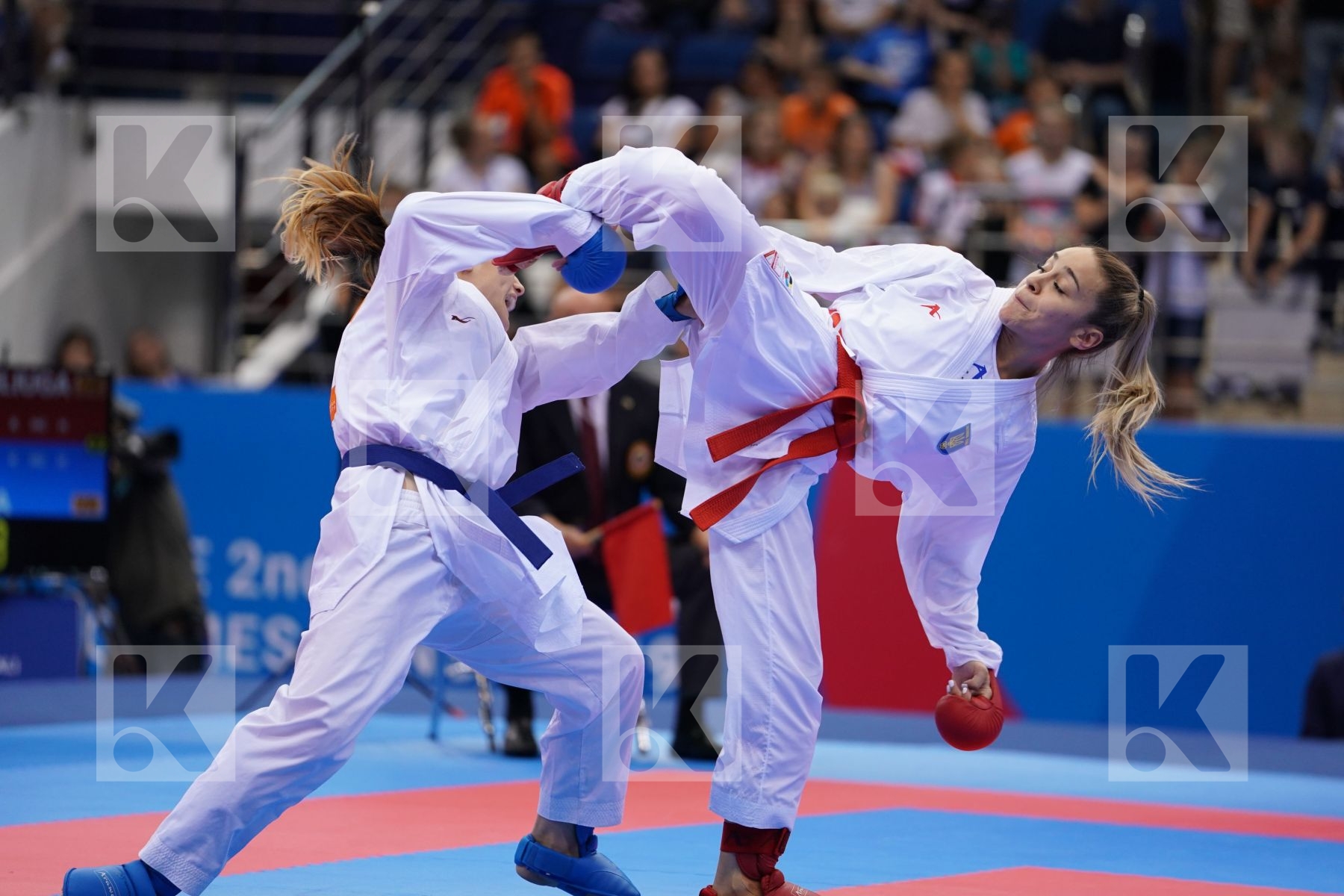 TERLIUGA ANZHELIKA (UKRAINE) Vs GORANOVA IVET (BULGARIA) in Senior Kumite -55 Kg - Final Bout