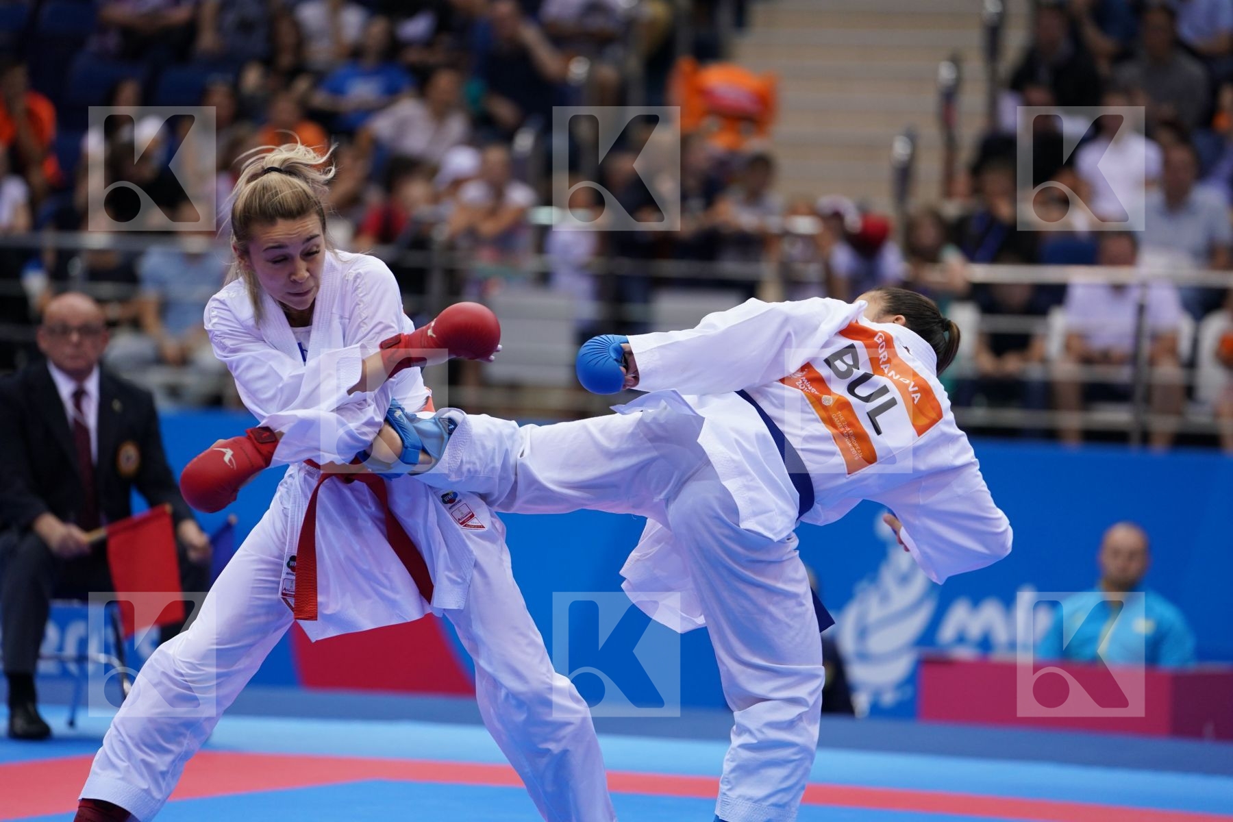 TERLIUGA ANZHELIKA (UKRAINE) Vs GORANOVA IVET (BULGARIA) in Senior Kumite -55 Kg - Final Bout