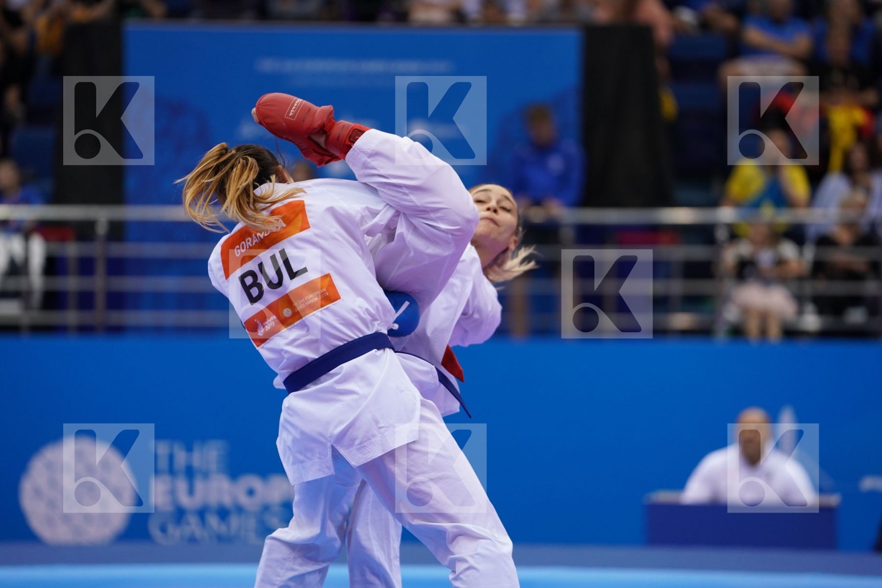 TERLIUGA ANZHELIKA (UKRAINE) Vs GORANOVA IVET (BULGARIA) in Senior Kumite -55 Kg - Final Bout